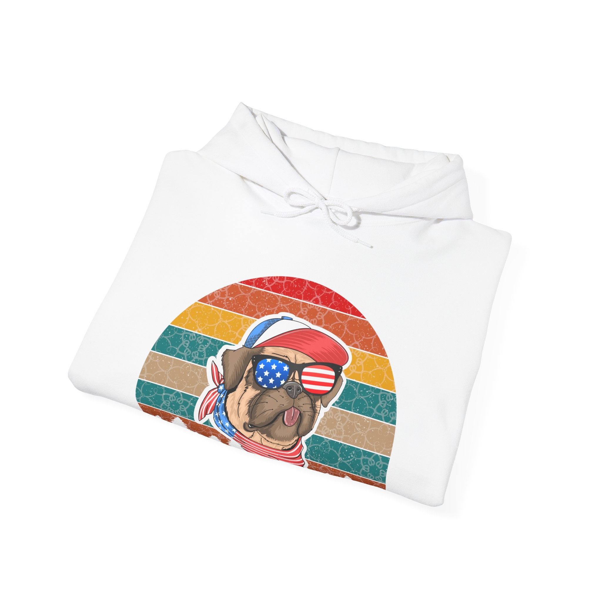American Pug With Trees | Hoodie