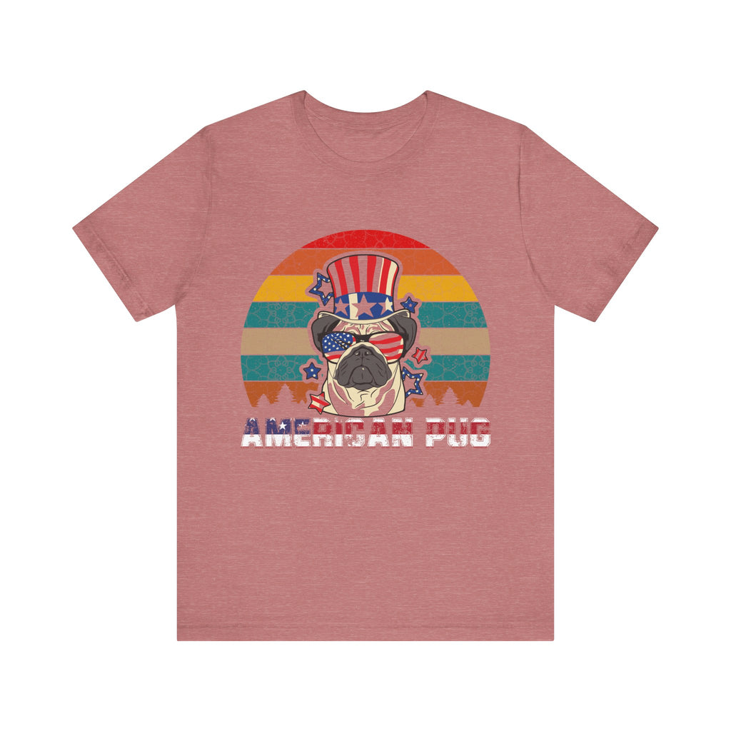 American White Pug Dog | Tee