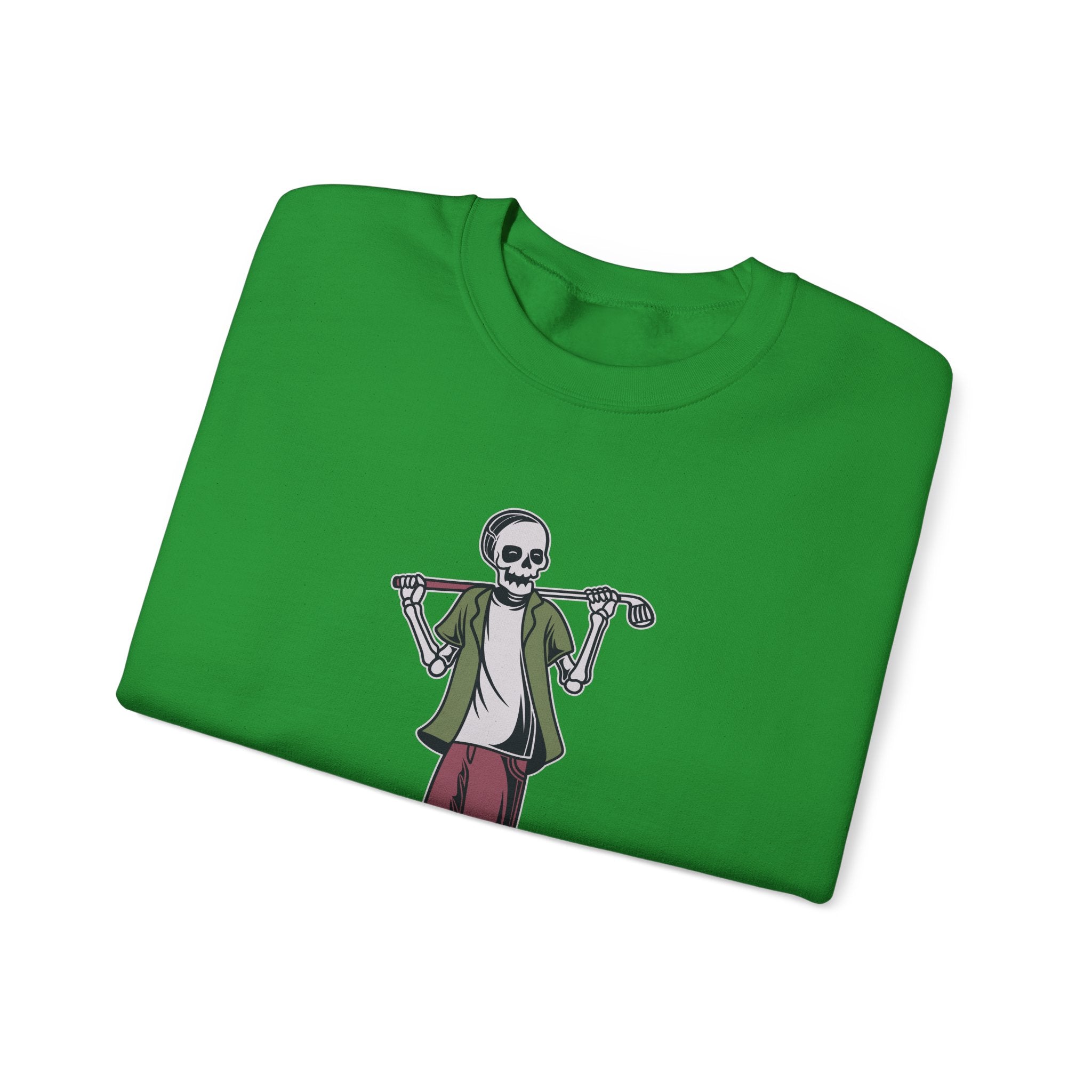 Standing Skeleton Golfer | Crewneck Sweatshirt