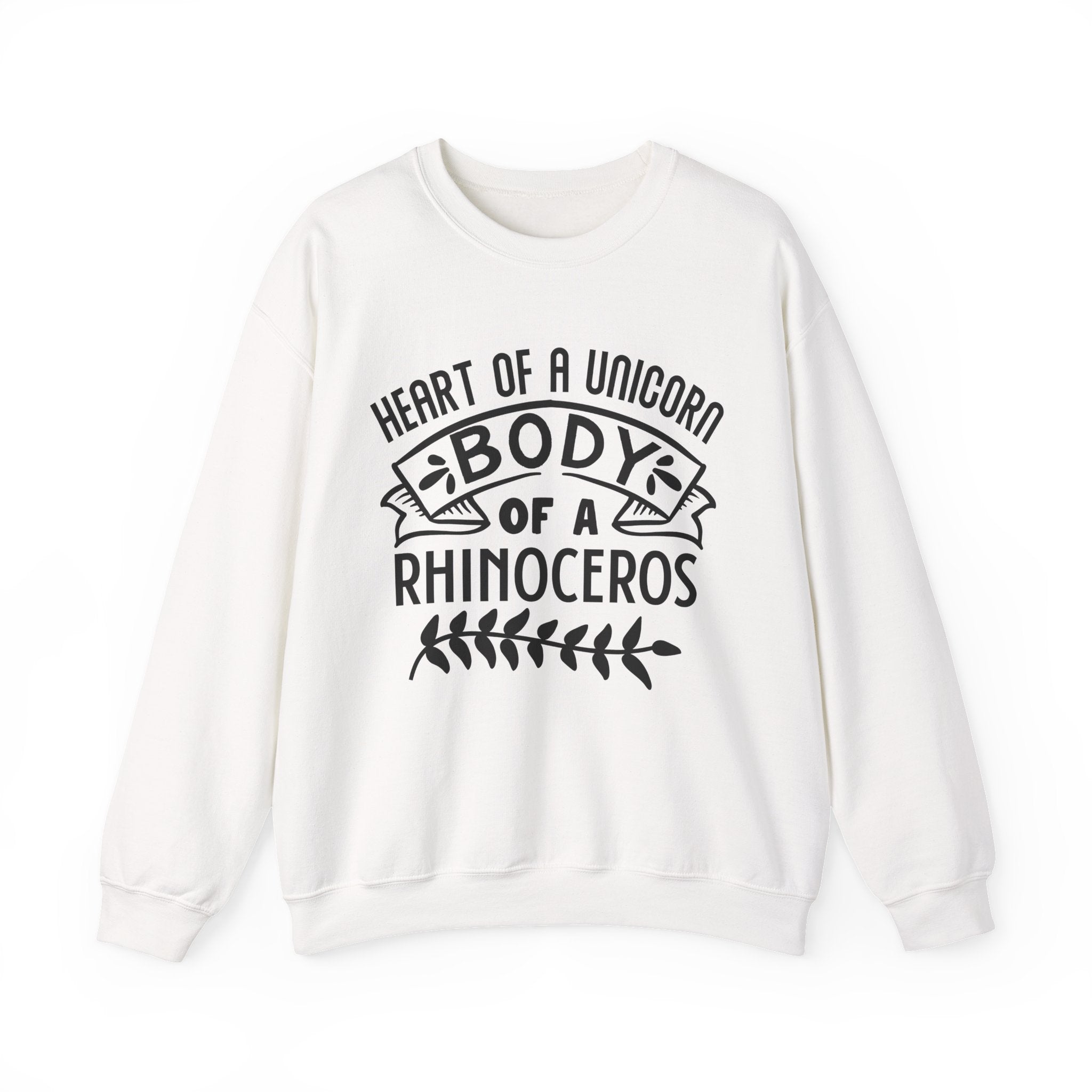 Heart of a Unicorn, Body of a Rhinoceros | Crewneck Sweatshirt