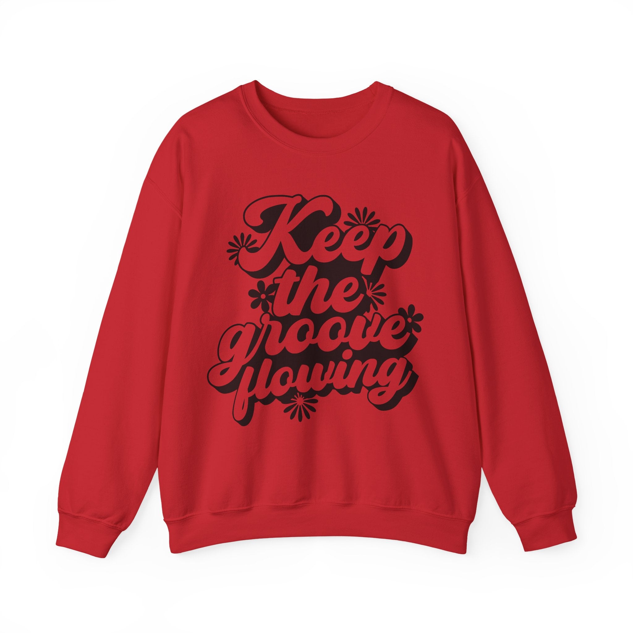 Keep the Groove Flowing Flowers | Crewneck Sweatshirt