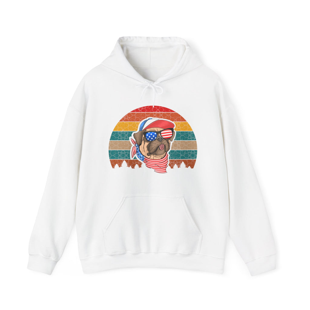 American Pug With Trees | Hoodie