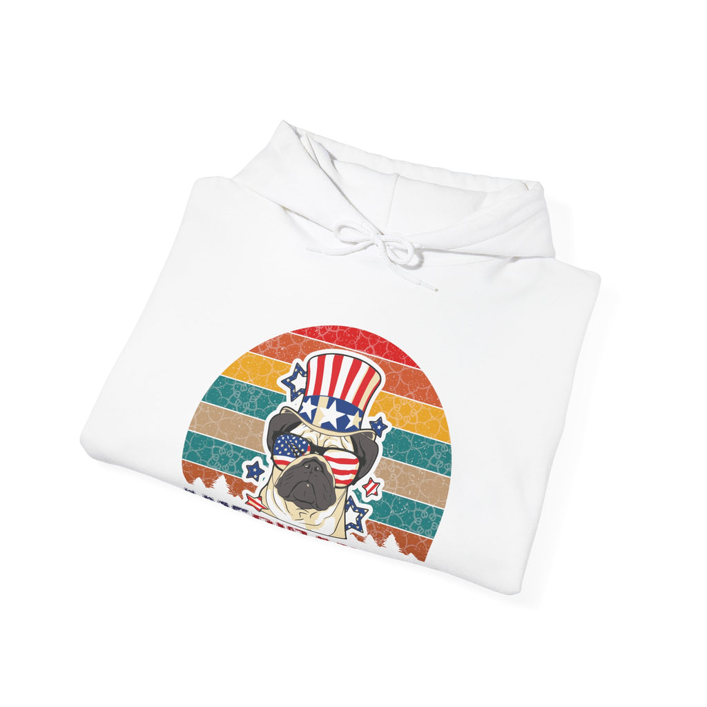 American White Pug Dog | Hoodie