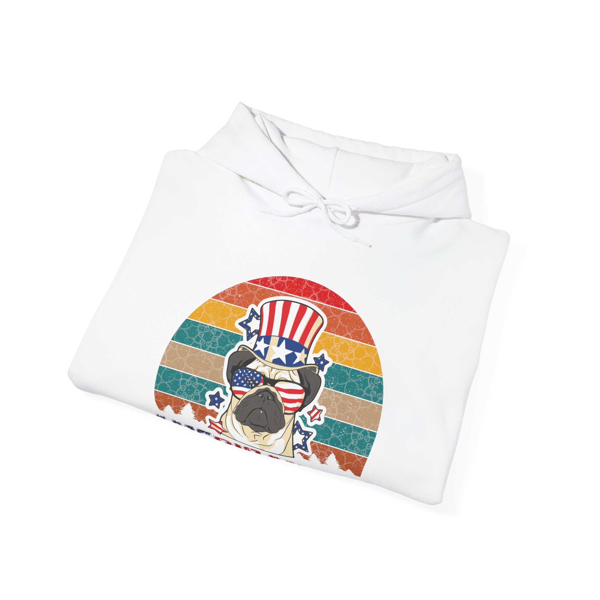 American White Pug Dog | Hoodie