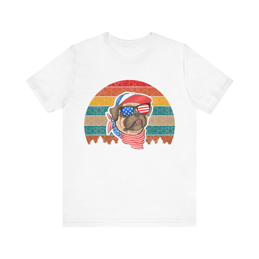 American Pug With Trees | Tee