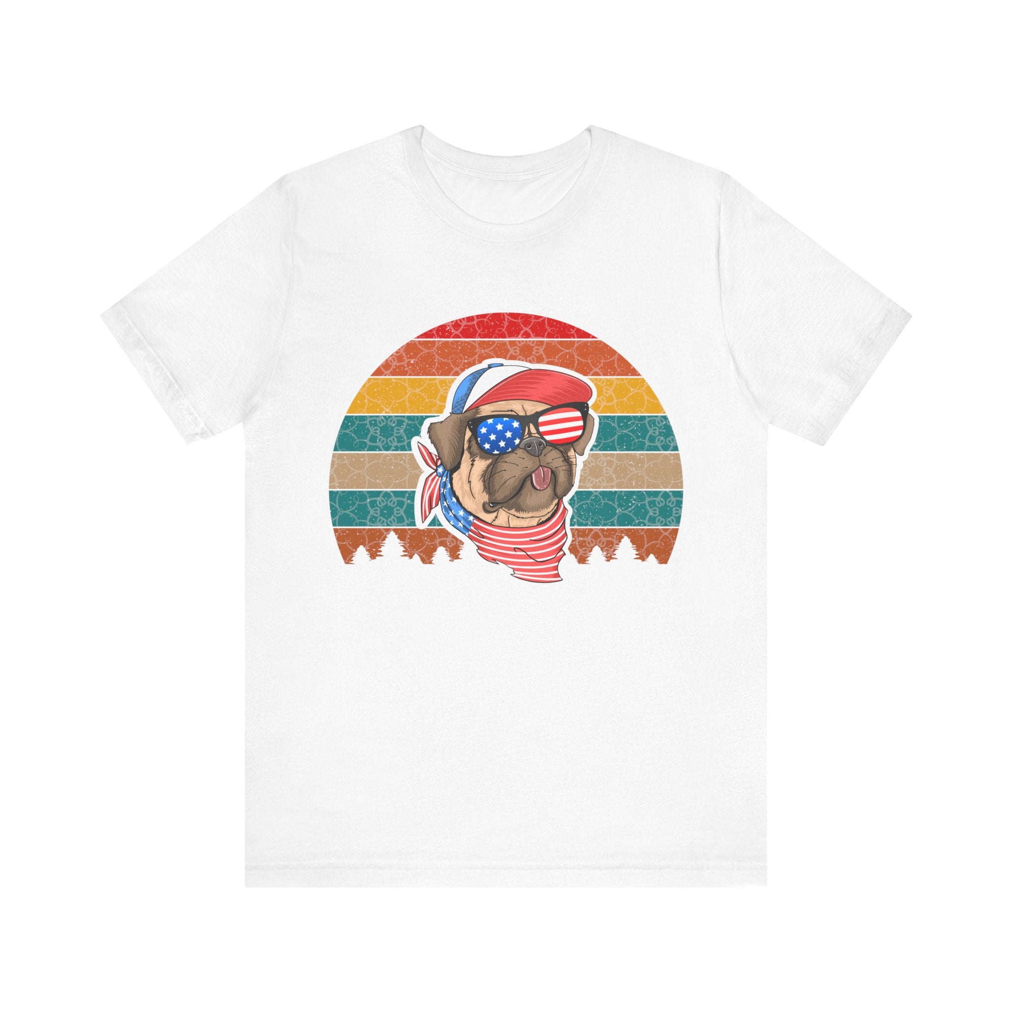 American Pug With Trees | Tee