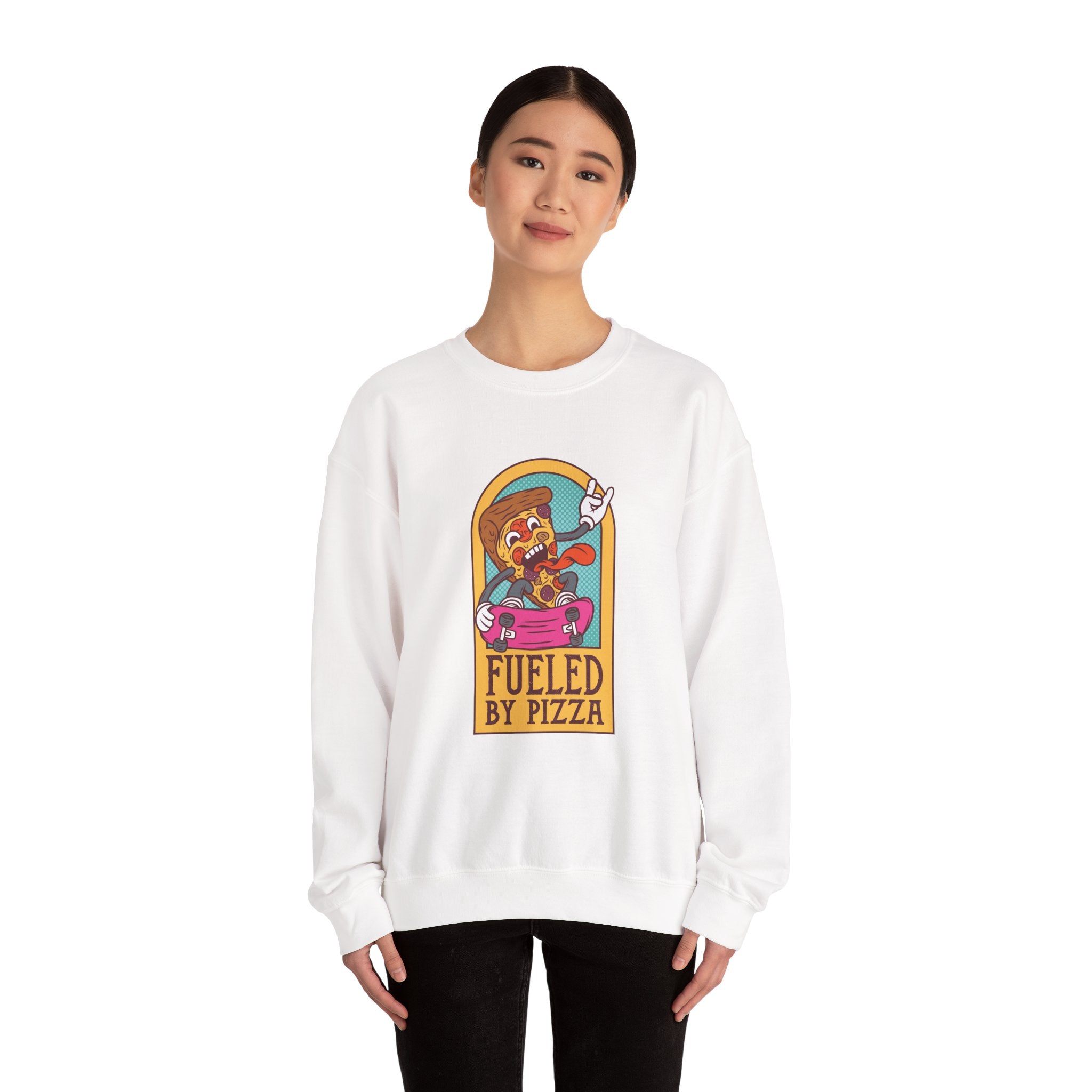 Fueled by Pizza | Crewneck Sweatshirt