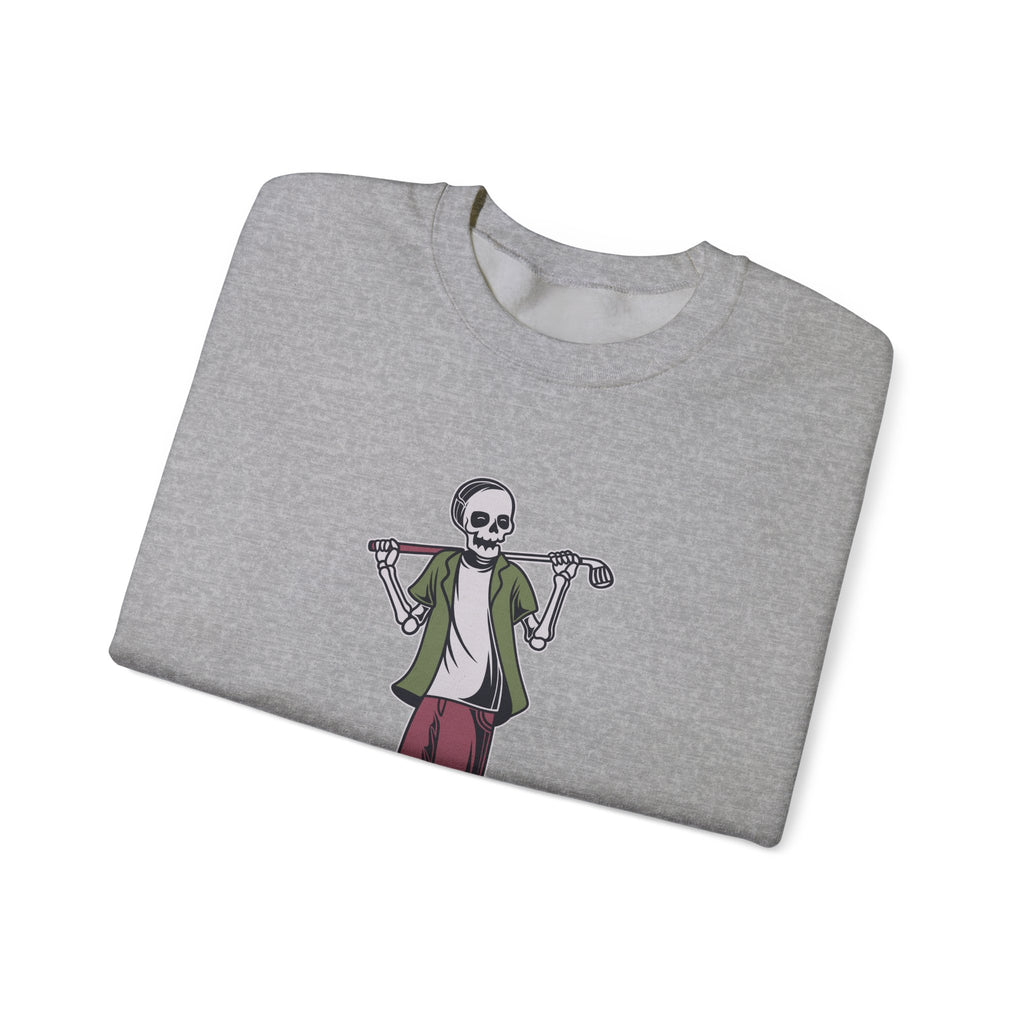 Standing Skeleton Golfer | Crewneck Sweatshirt