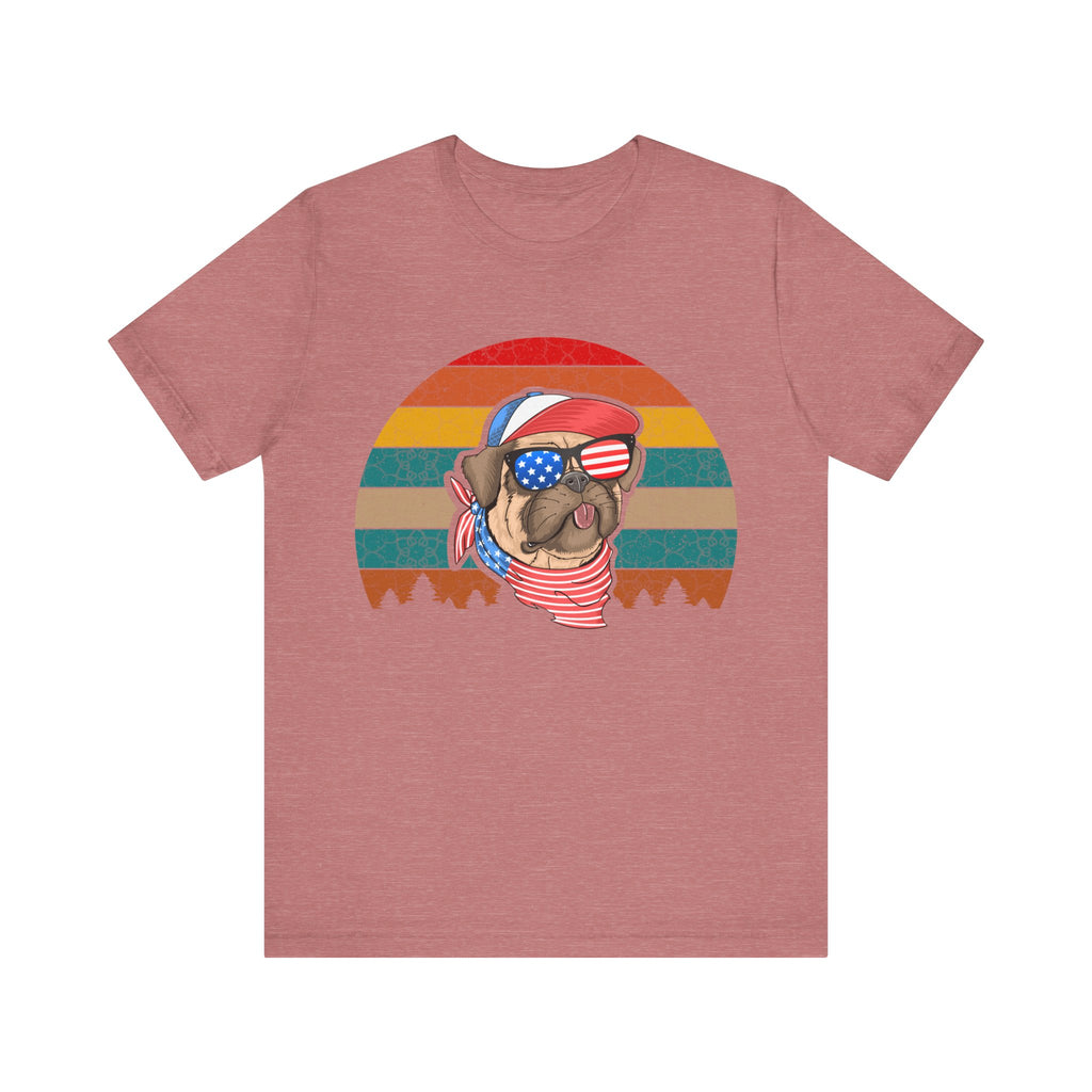 American Pug With Trees | Tee