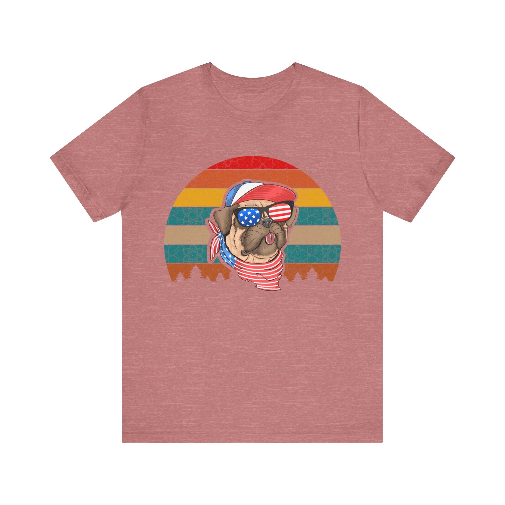 American Pug With Trees | Tee