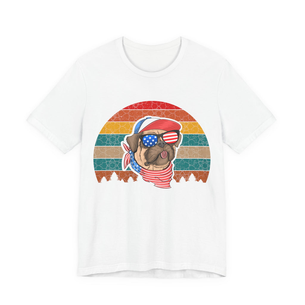American Pug With Trees | Tee