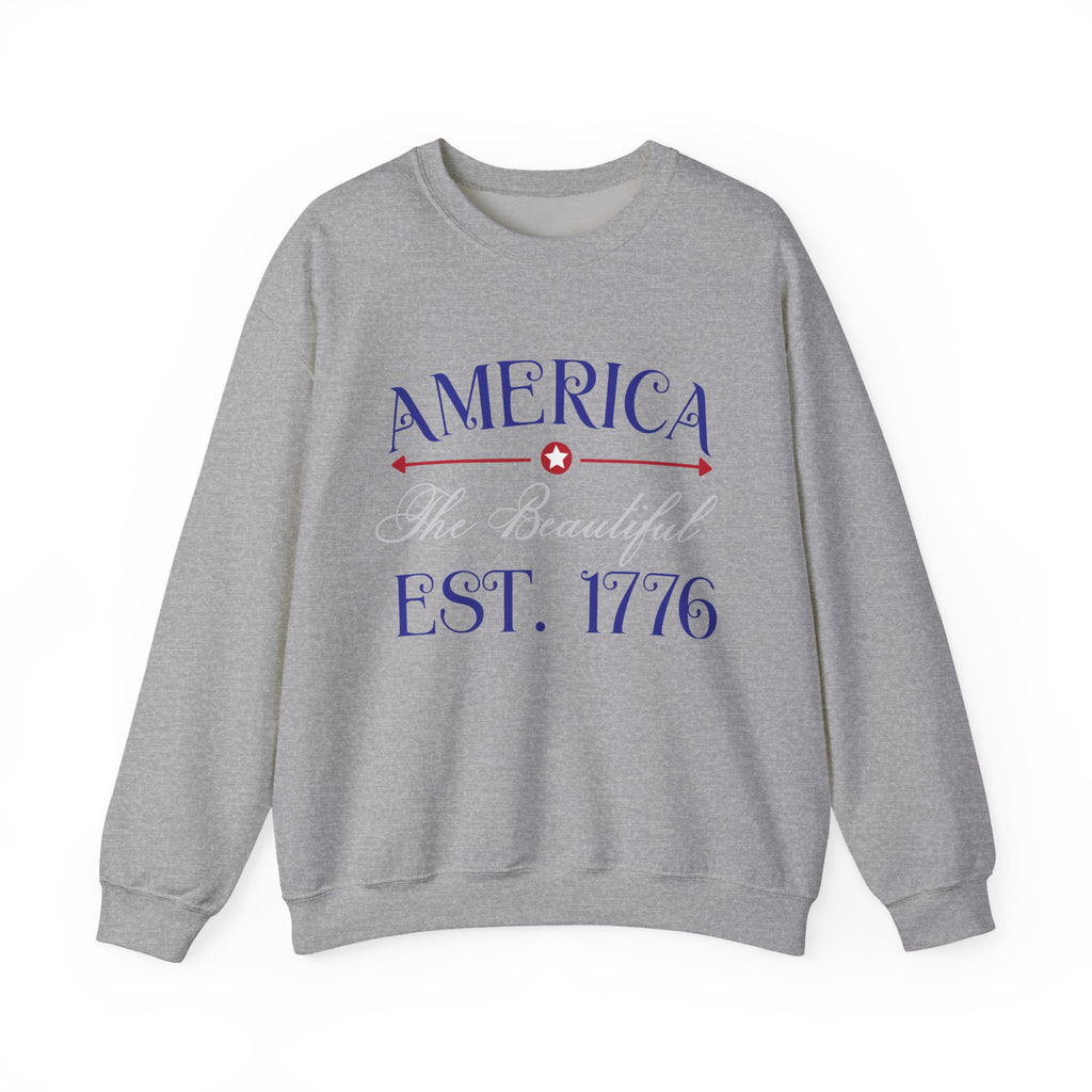 America the Beautiful, Est. 1776 | Crewneck Sweatshirt