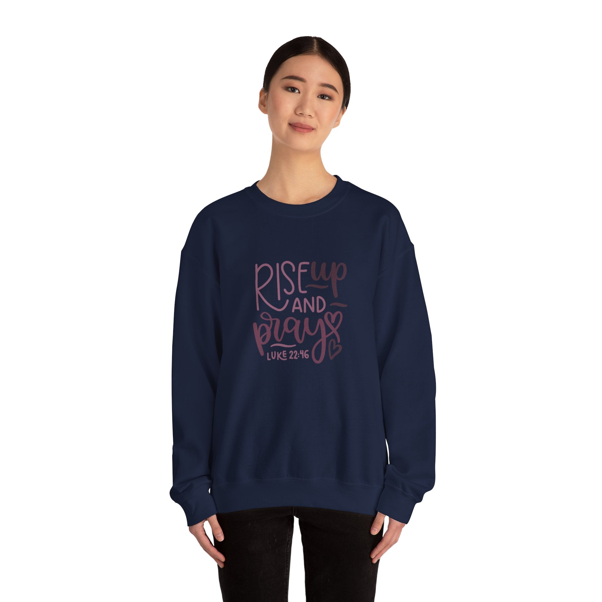 Rise Up and Pray, Luke 22:46 | Crewneck Sweatshirt