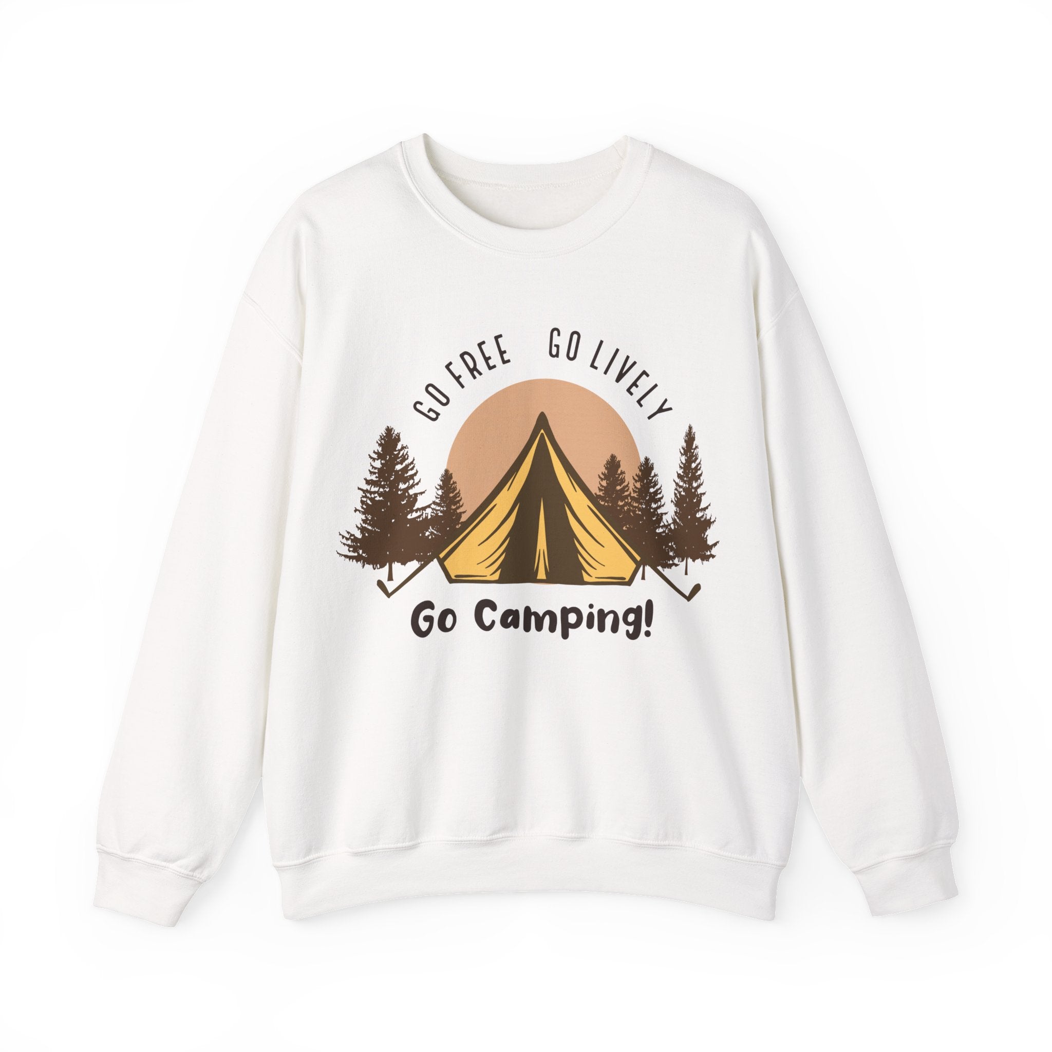Go Free, Go Lively, Go Camping | Crewneck Sweatshirt