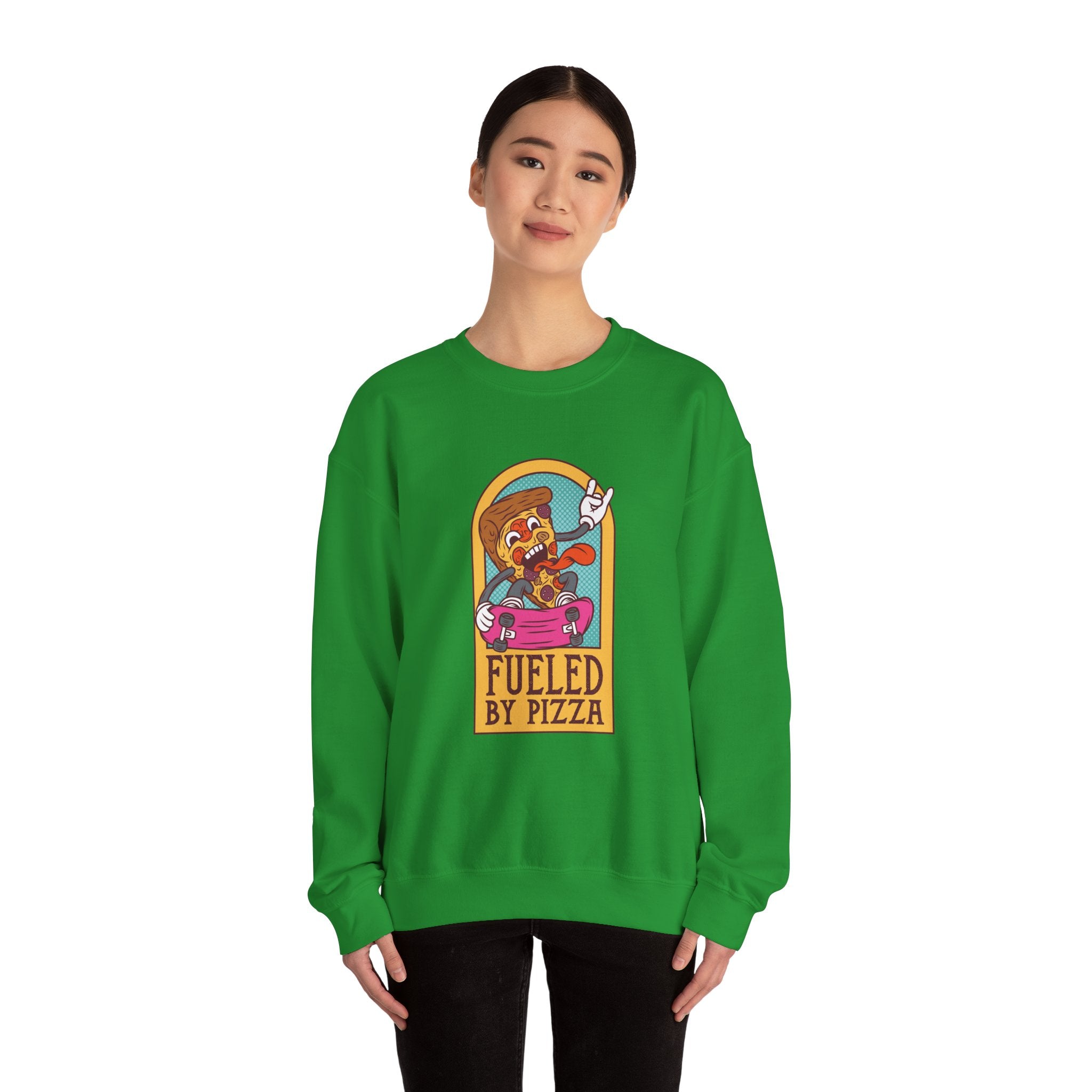 Fueled by Pizza | Crewneck Sweatshirt
