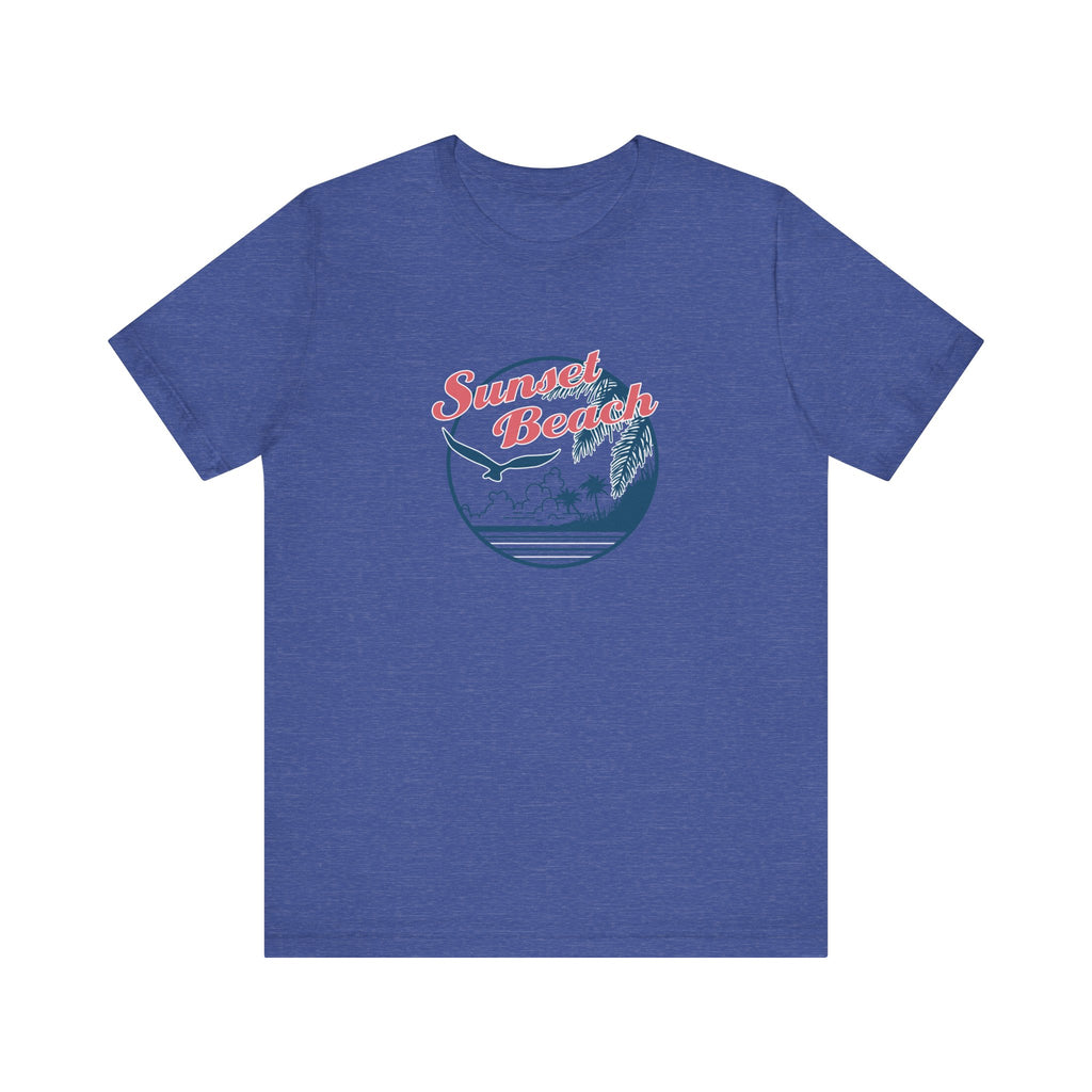 Sunset Beach, Birds and Ocean | Tee