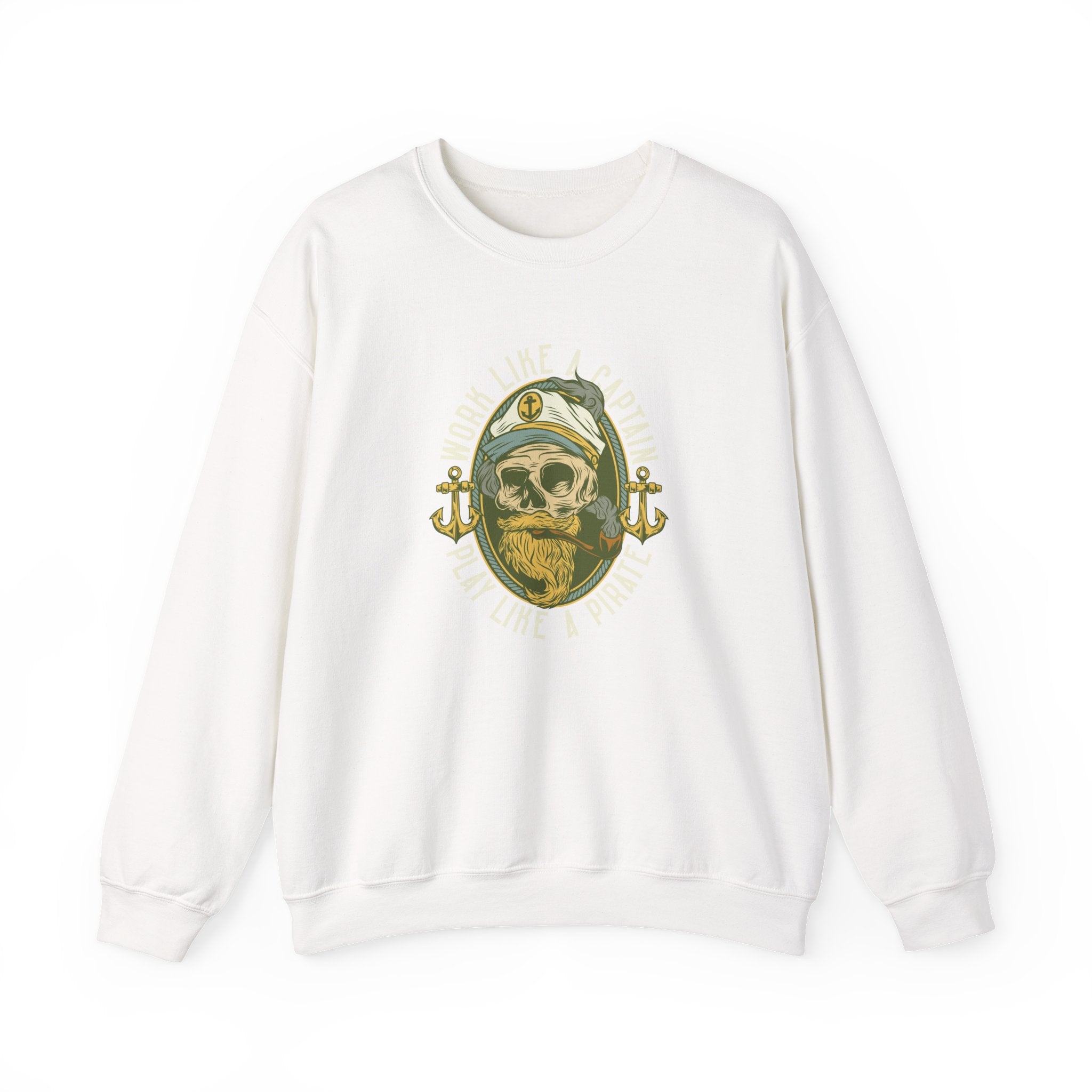 Work Like a Captain, Play Like a Pirate | Crewneck Sweatshirt