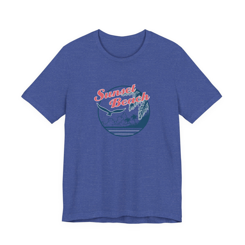 Sunset Beach, Birds and Ocean | Tee