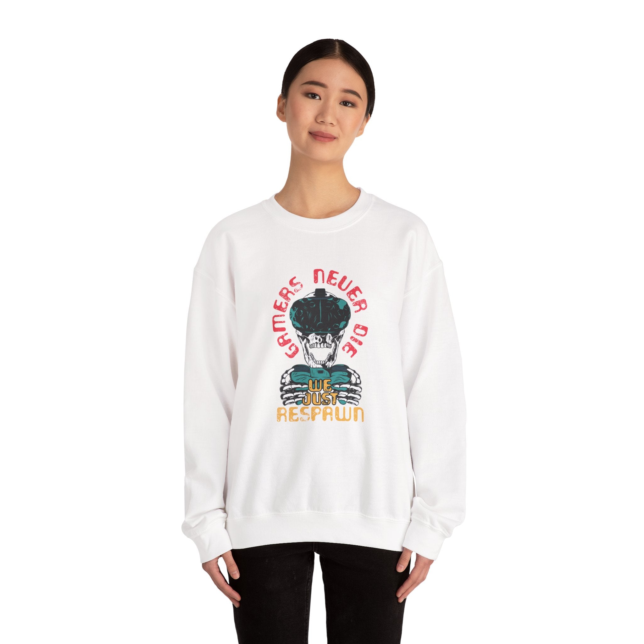 Gamers Never Die, We Just Respawn | Crewneck Sweatshirt