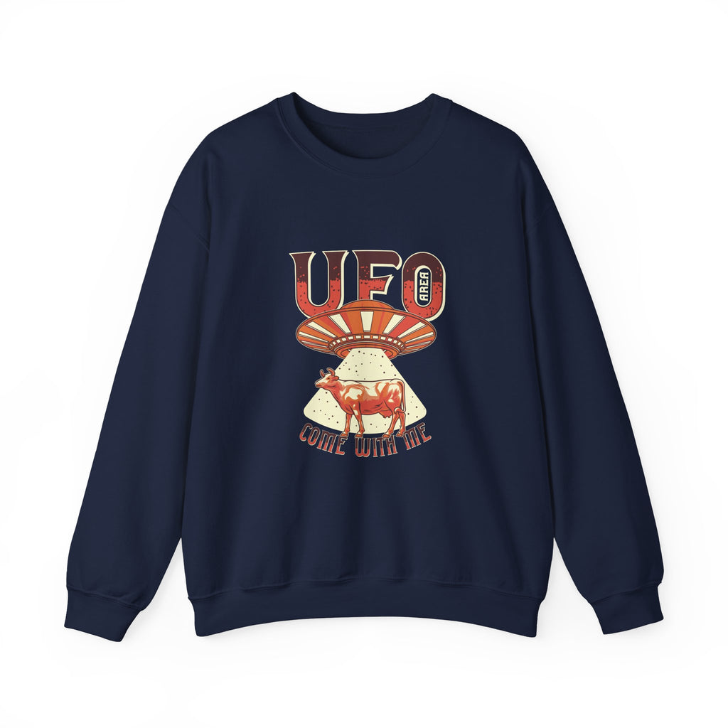 UFO Come With Me Cow | Crewneck Sweatshirt