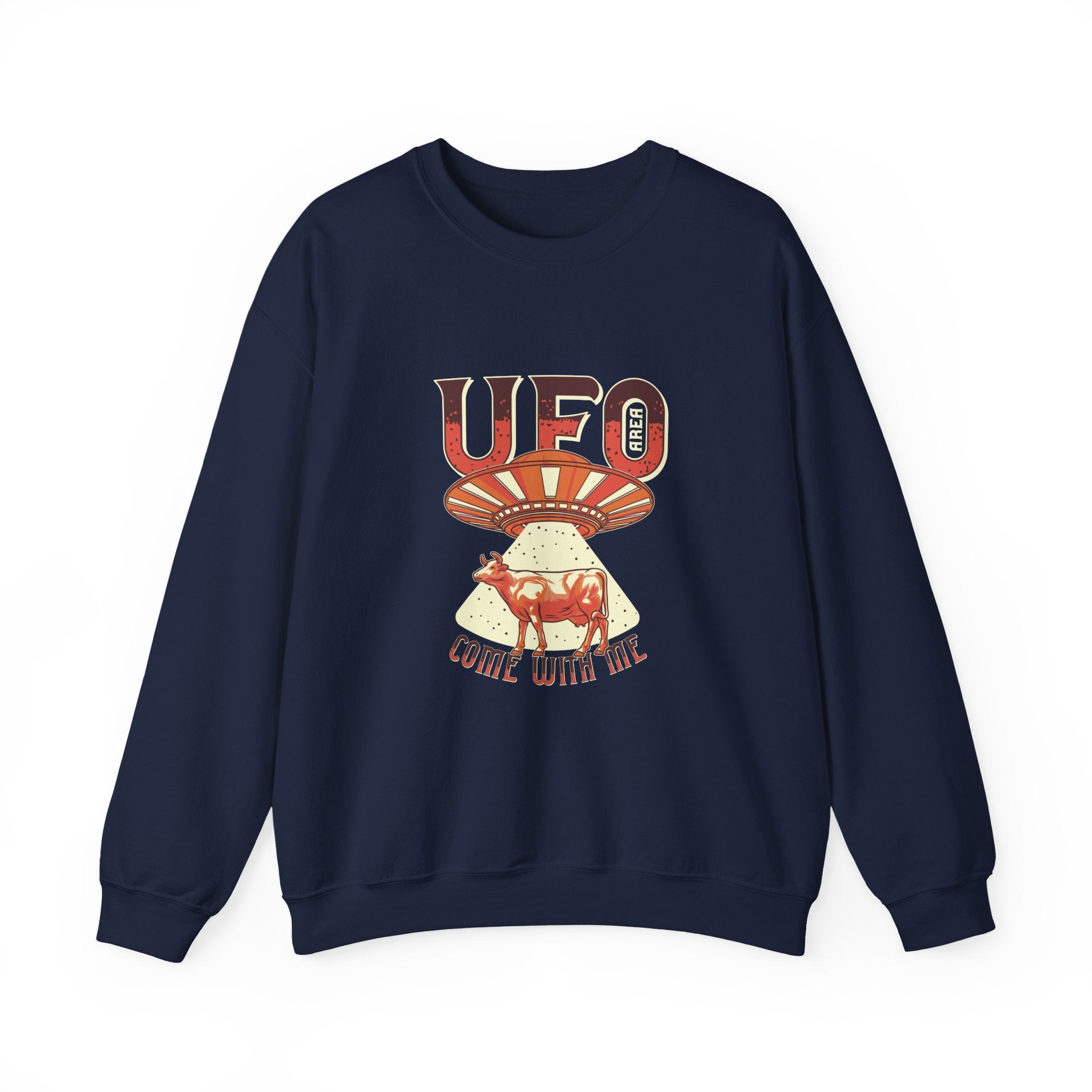 UFO Come With Me Cow | Crewneck Sweatshirt