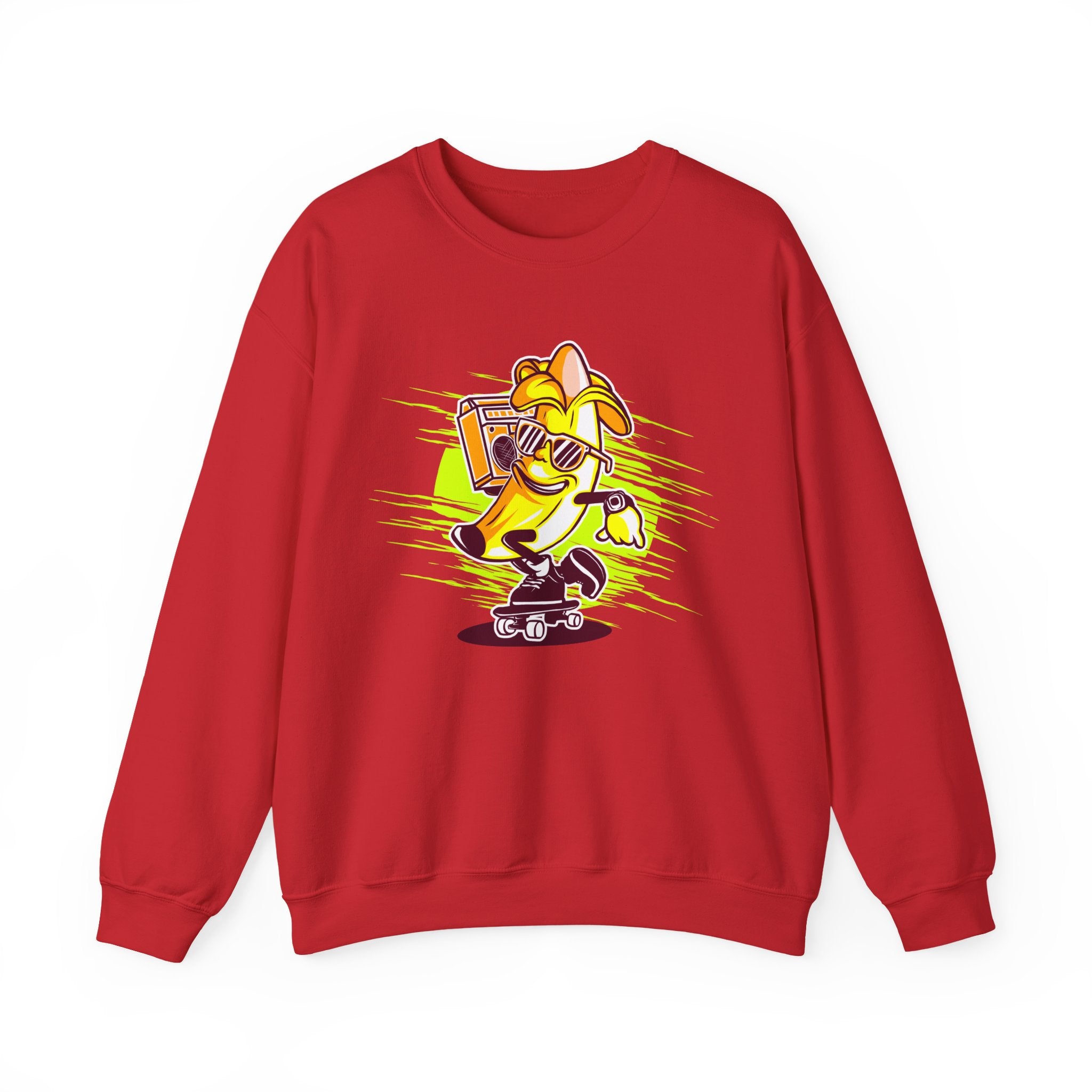 Banana Riding a Skateboard | Crewneck Sweatshirt