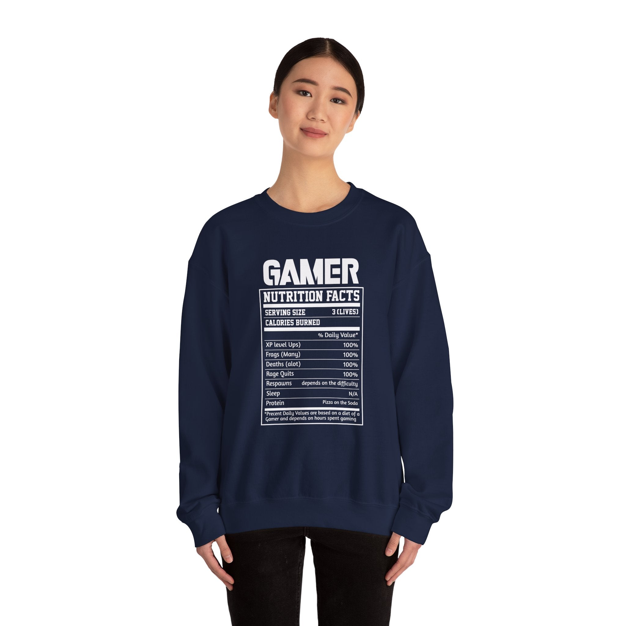 Gamer Nutrition Facts | Crewneck Sweatshirt
