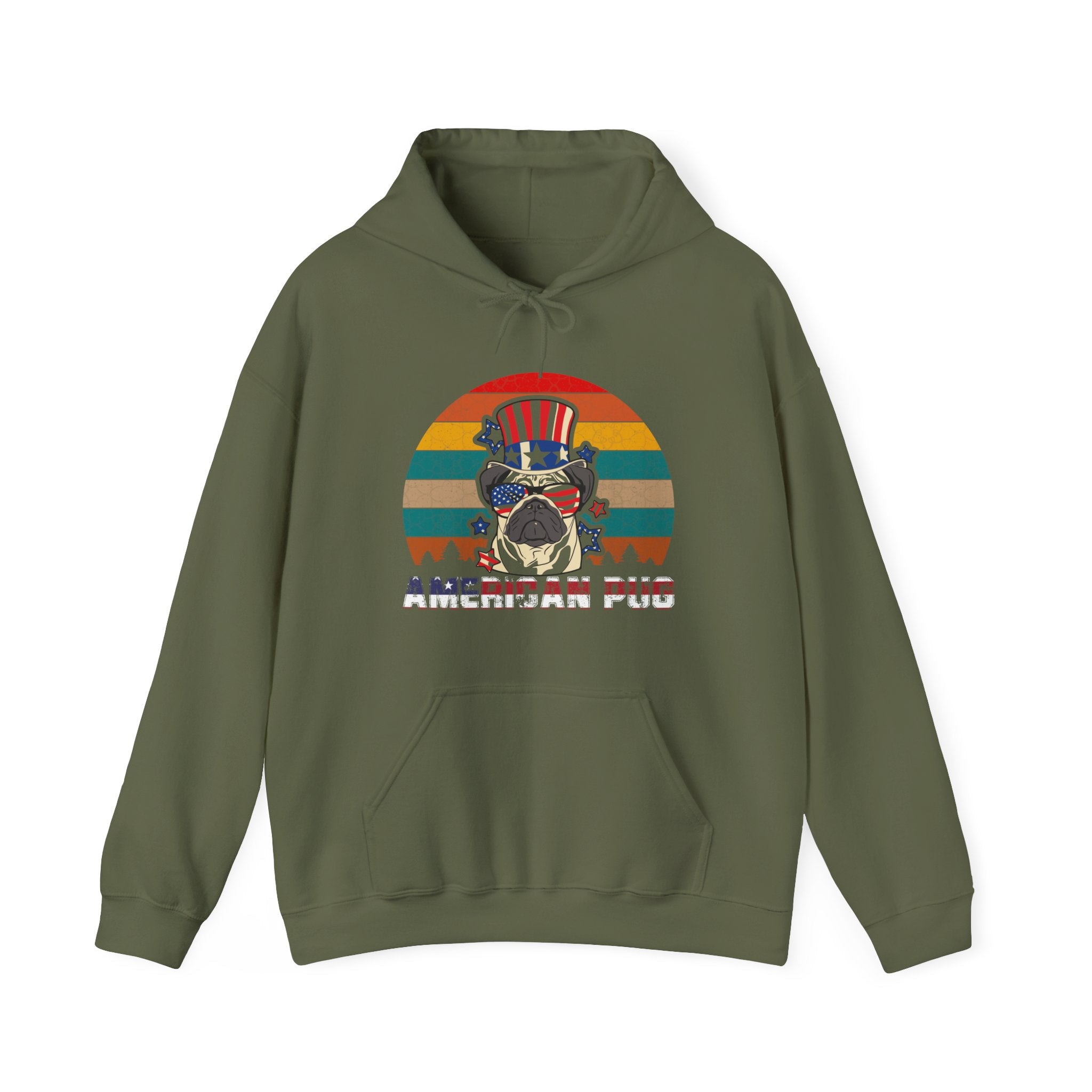 American White Pug Dog | Hoodie