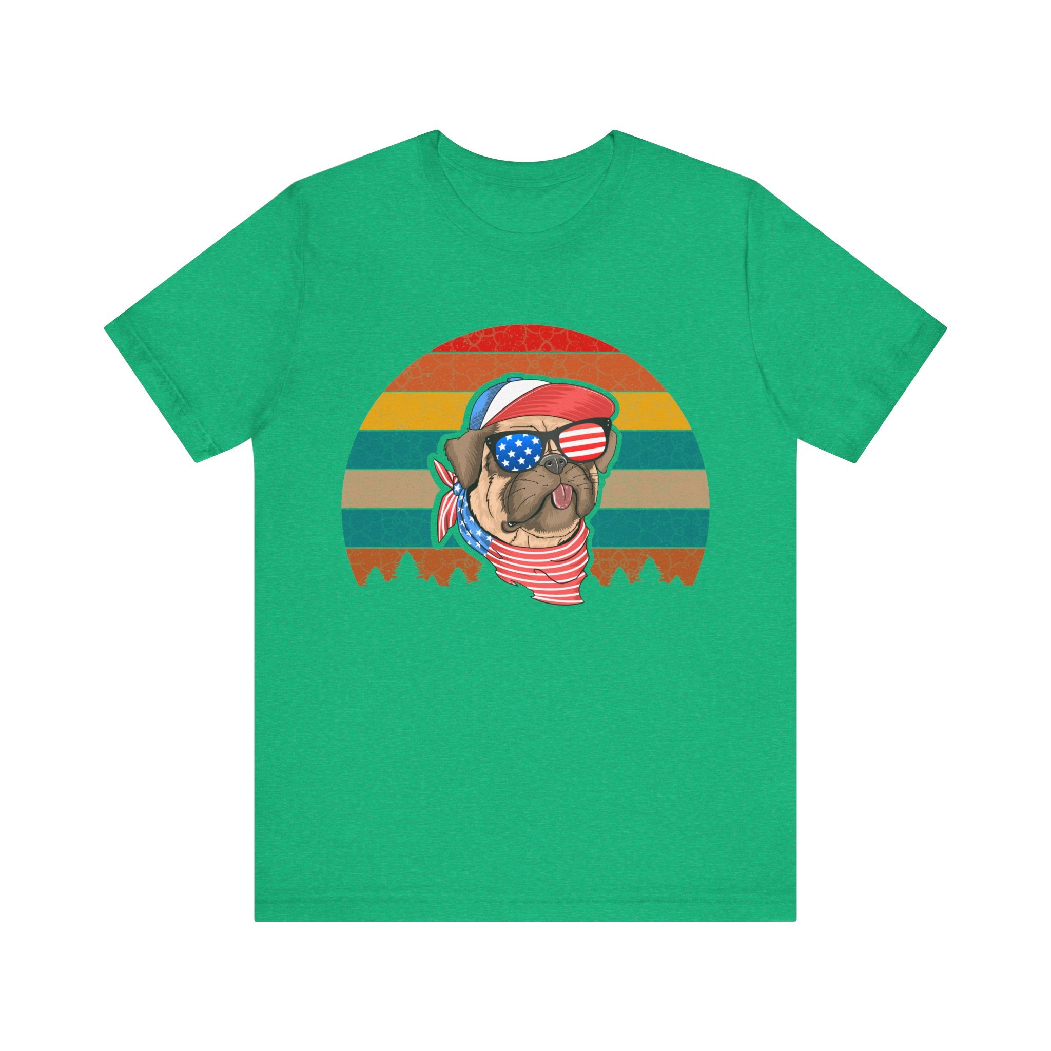 American Pug With Trees | Tee