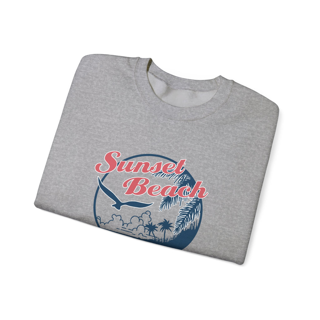 Sunset Beach, Birds and Ocean | Crewneck Sweatshirt