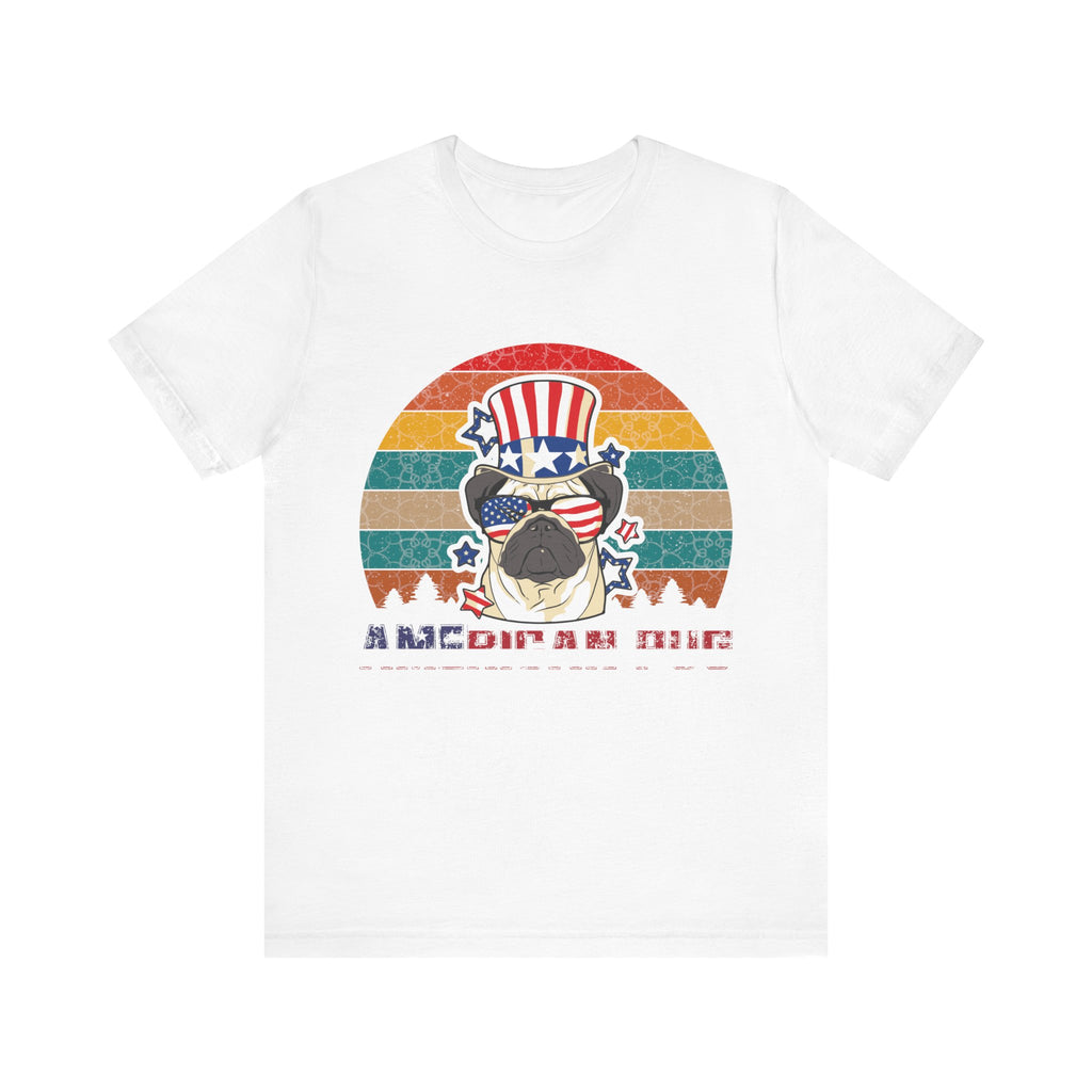 American White Pug Dog | Tee