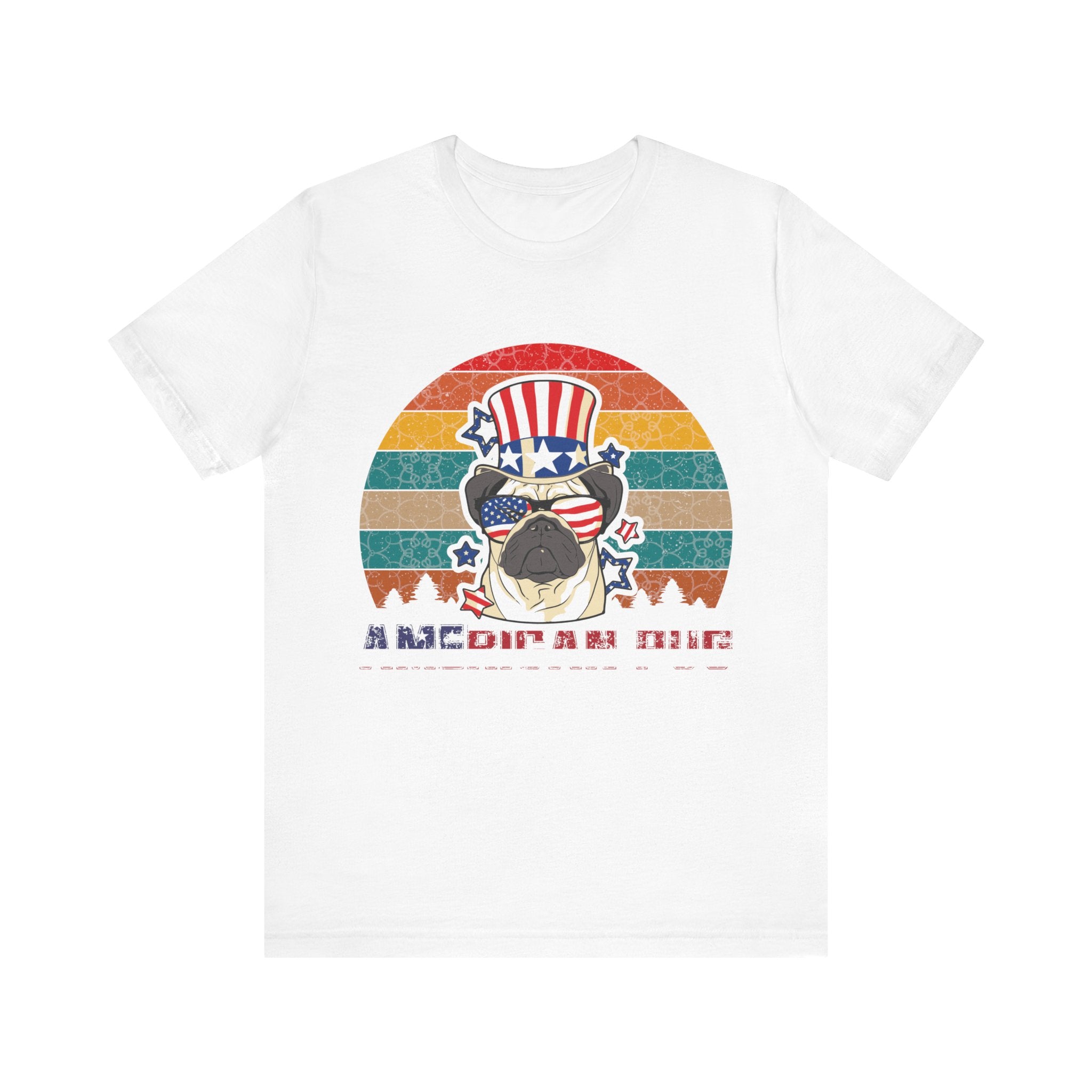 American White Pug Dog | Tee