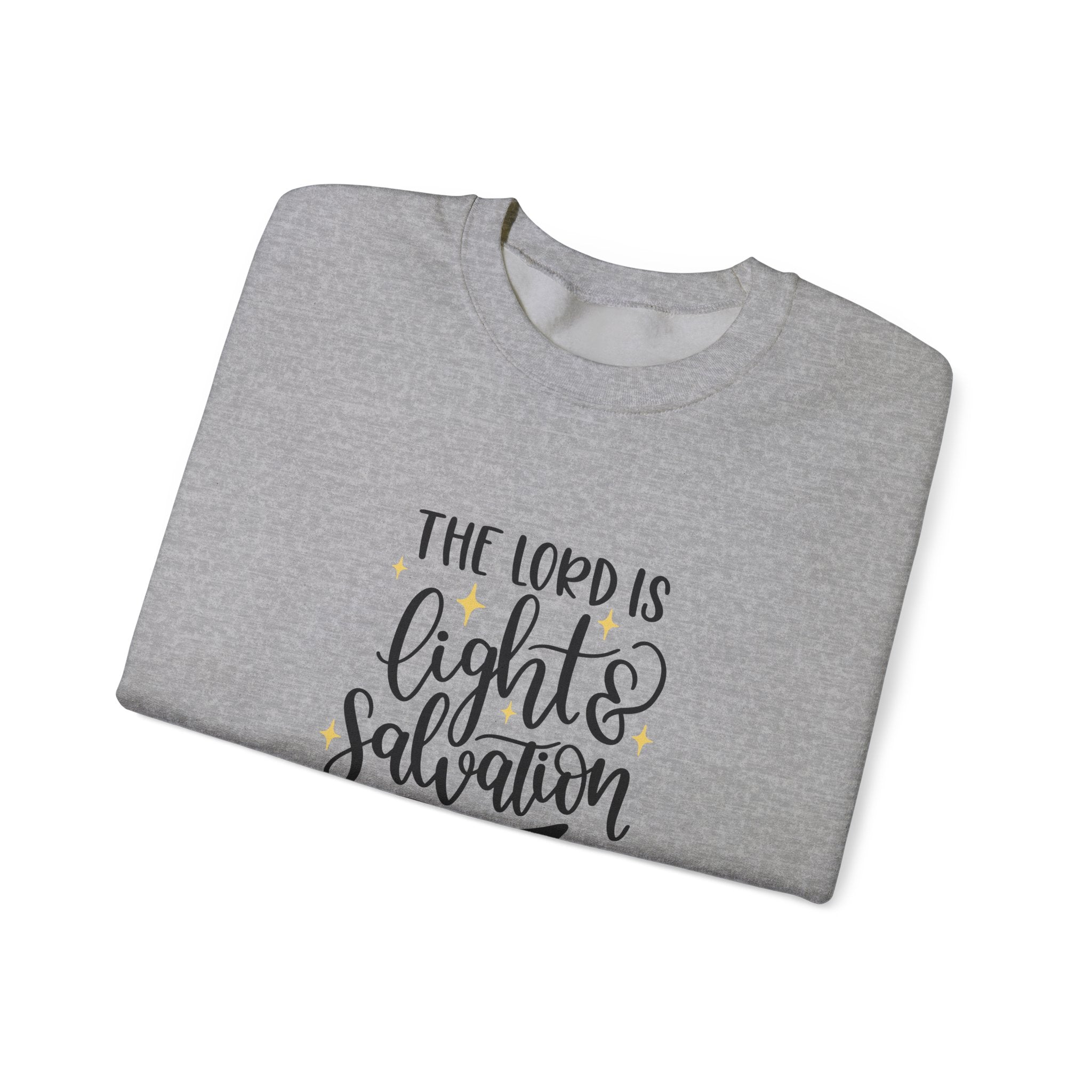 The Lord Is Light and Salvation Psalm 27:1 | Crewneck Sweatshirt