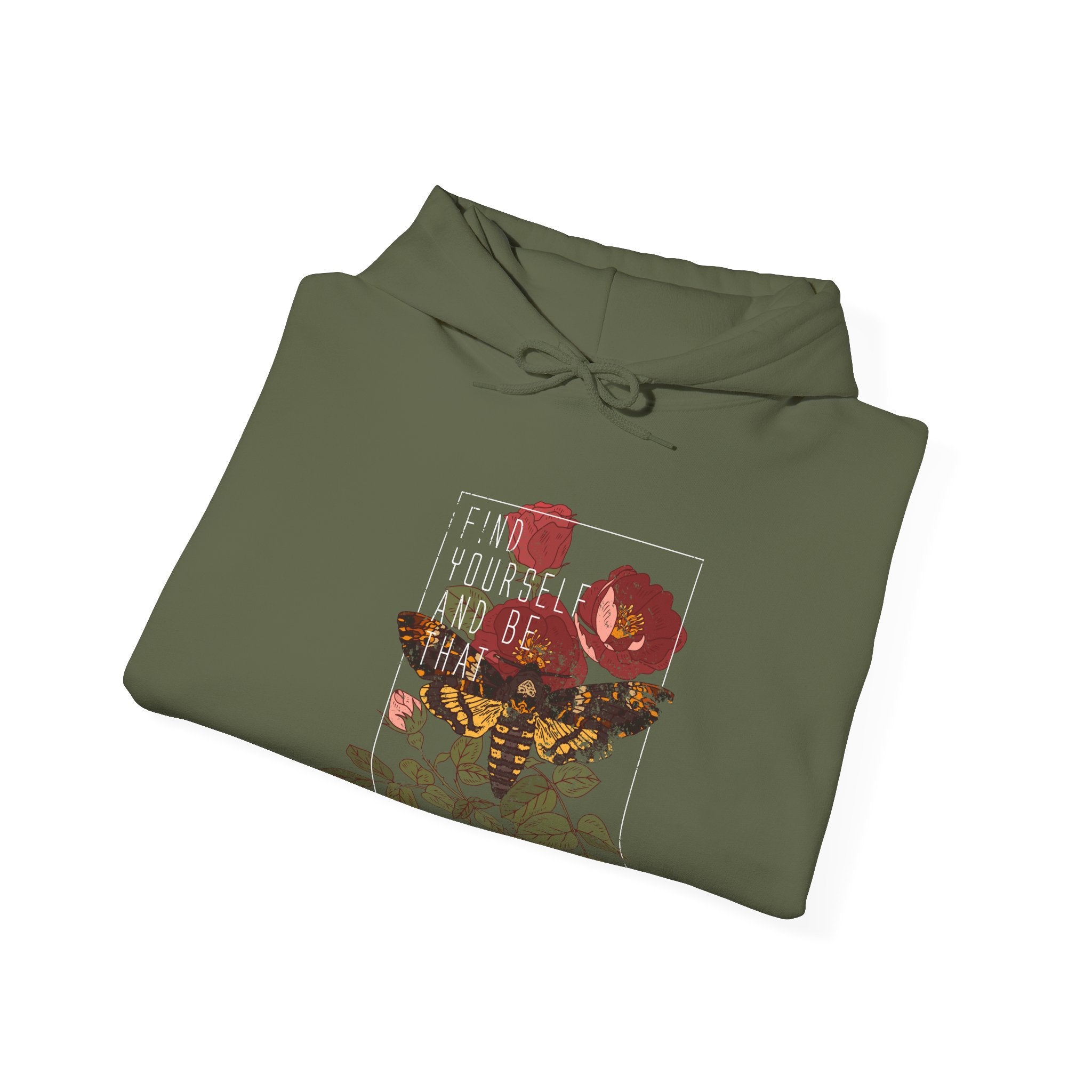 Find Yourself and Be That Rose and Butterfly | Hoodie