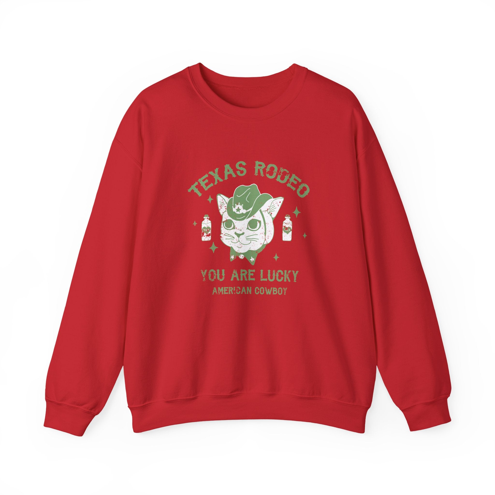 Texas Rodeo, You Are Lucky American Cowboy | Crewneck Sweatshirt