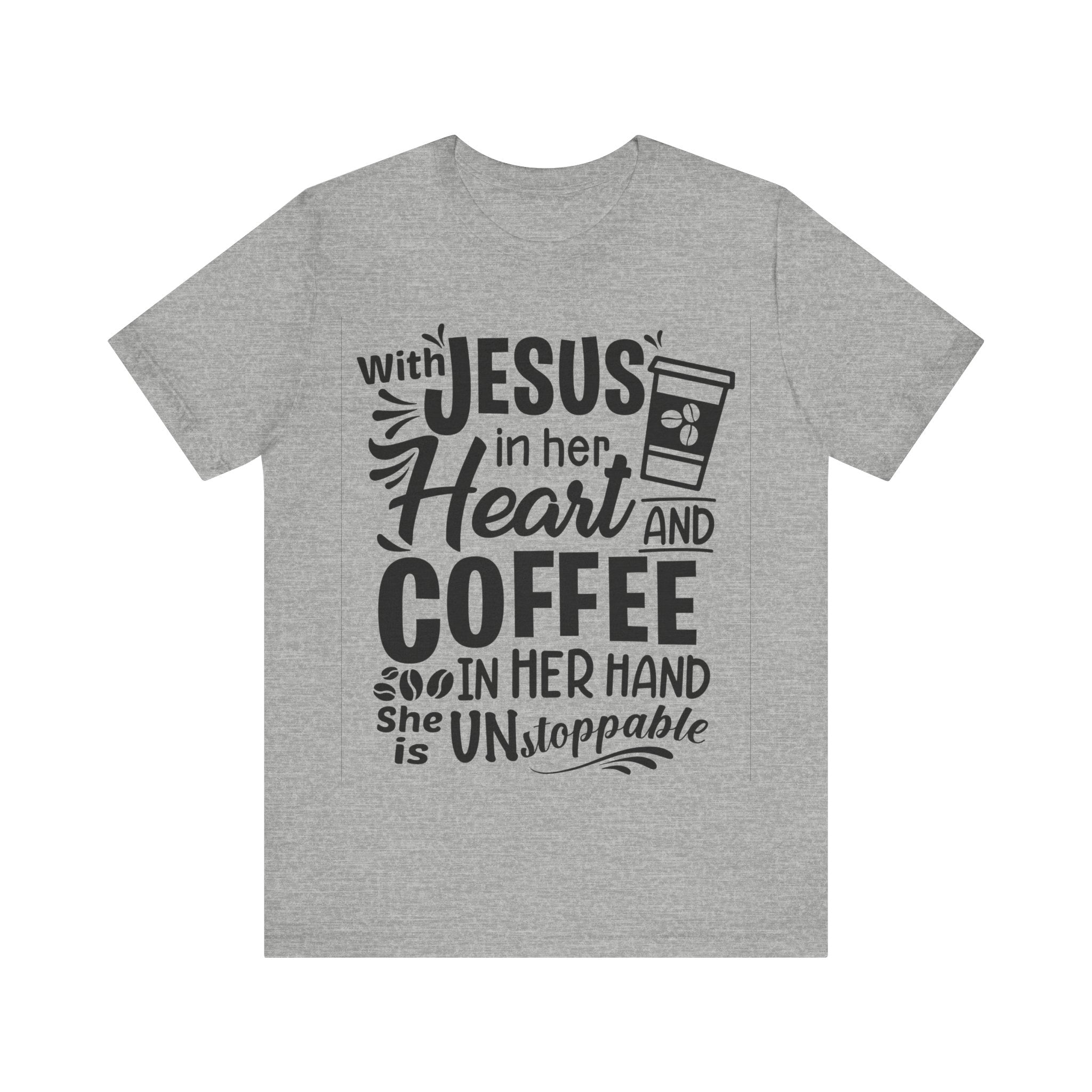 With Jesus in Her Heart and Coffee in Her Hand | Tee