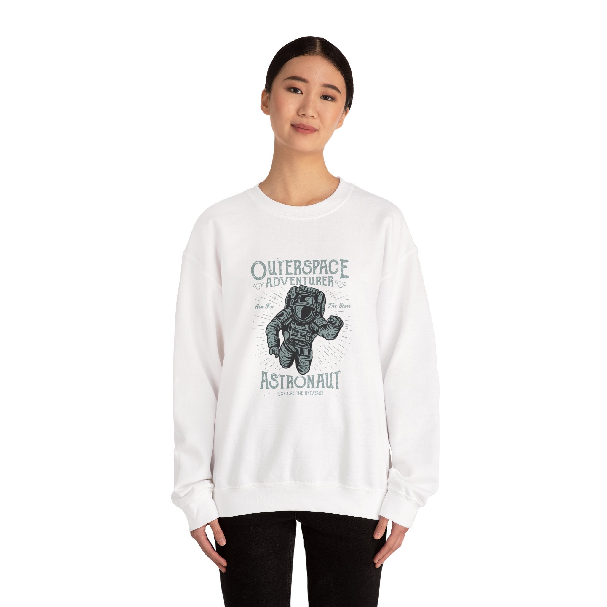 Outer Space Adventurer Astronaut | Crewneck Sweatshirt