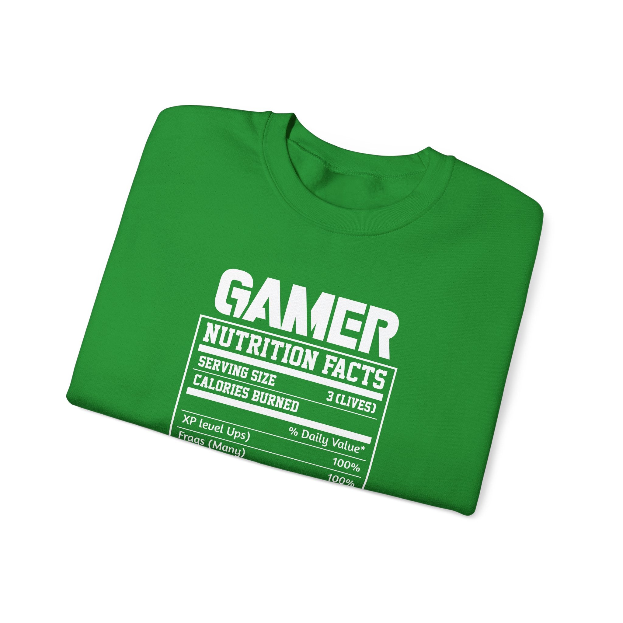 Gamer Nutrition Facts | Crewneck Sweatshirt