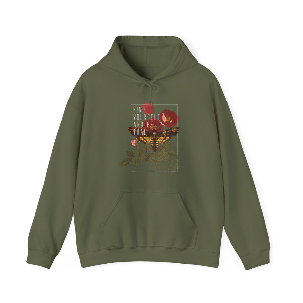 Find Yourself and Be That Rose and Butterfly | Hoodie