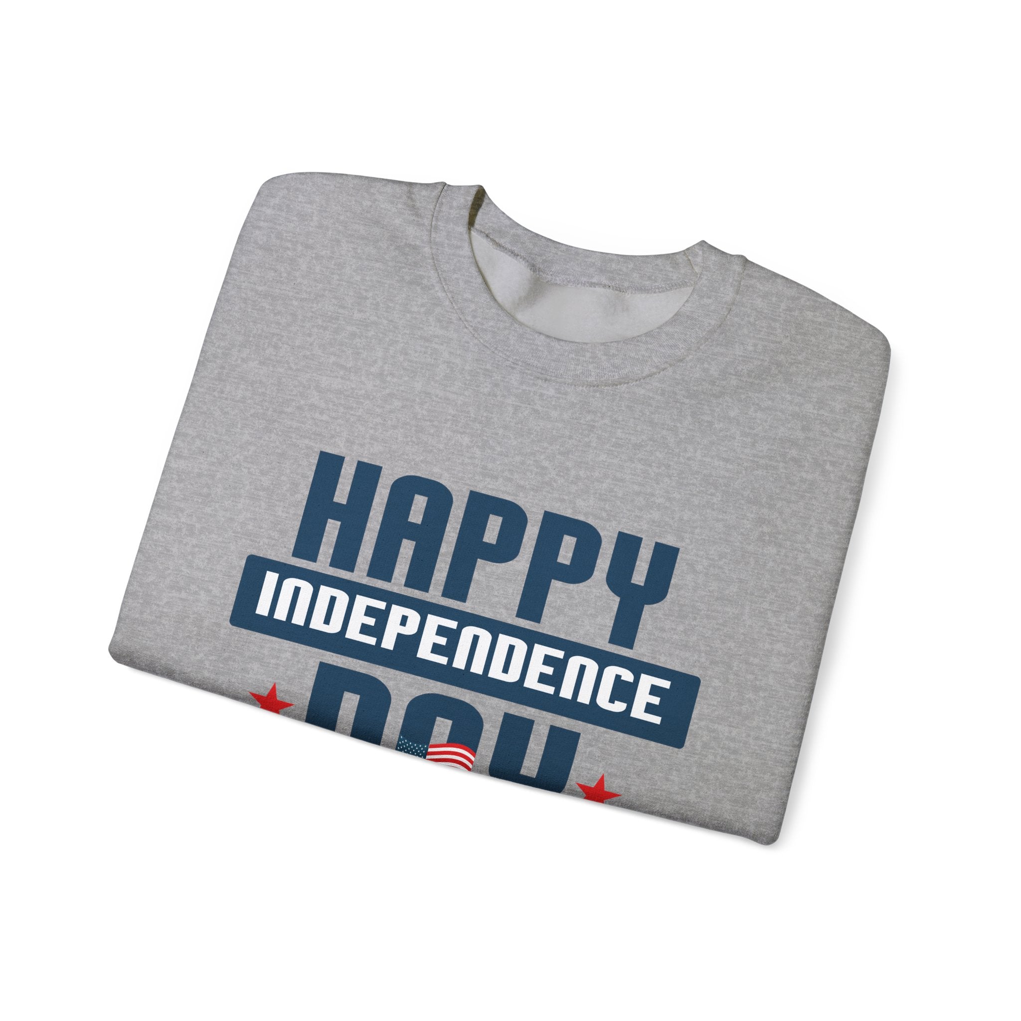 Happy Independence Day Blue | Crewneck Sweatshirt
