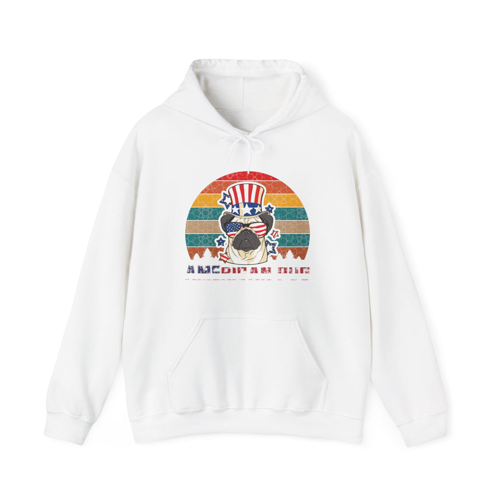 American White Pug Dog | Hoodie