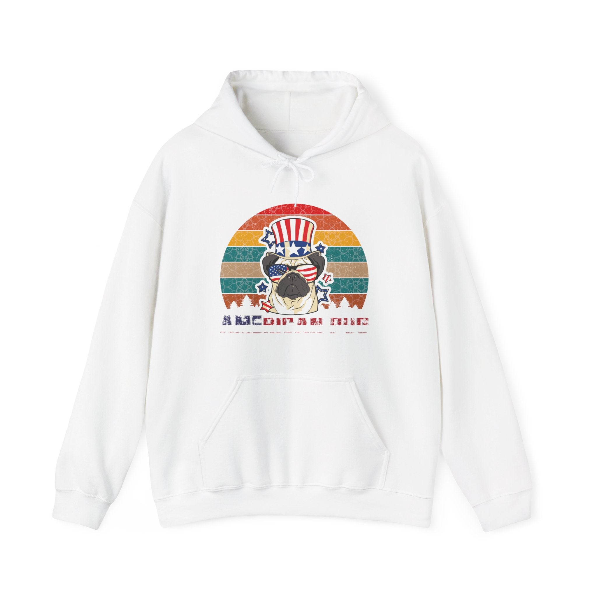 American White Pug Dog | Hoodie