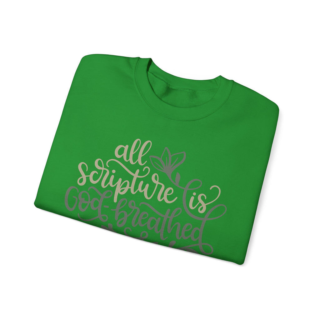All Scripture Is God-Breathed - 2 Timothy 3:16 | Crewneck Sweatshirt