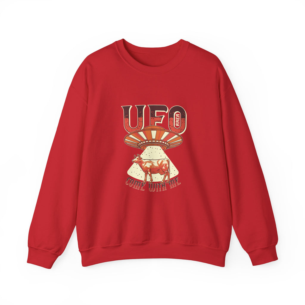 UFO Come With Me Cow | Crewneck Sweatshirt