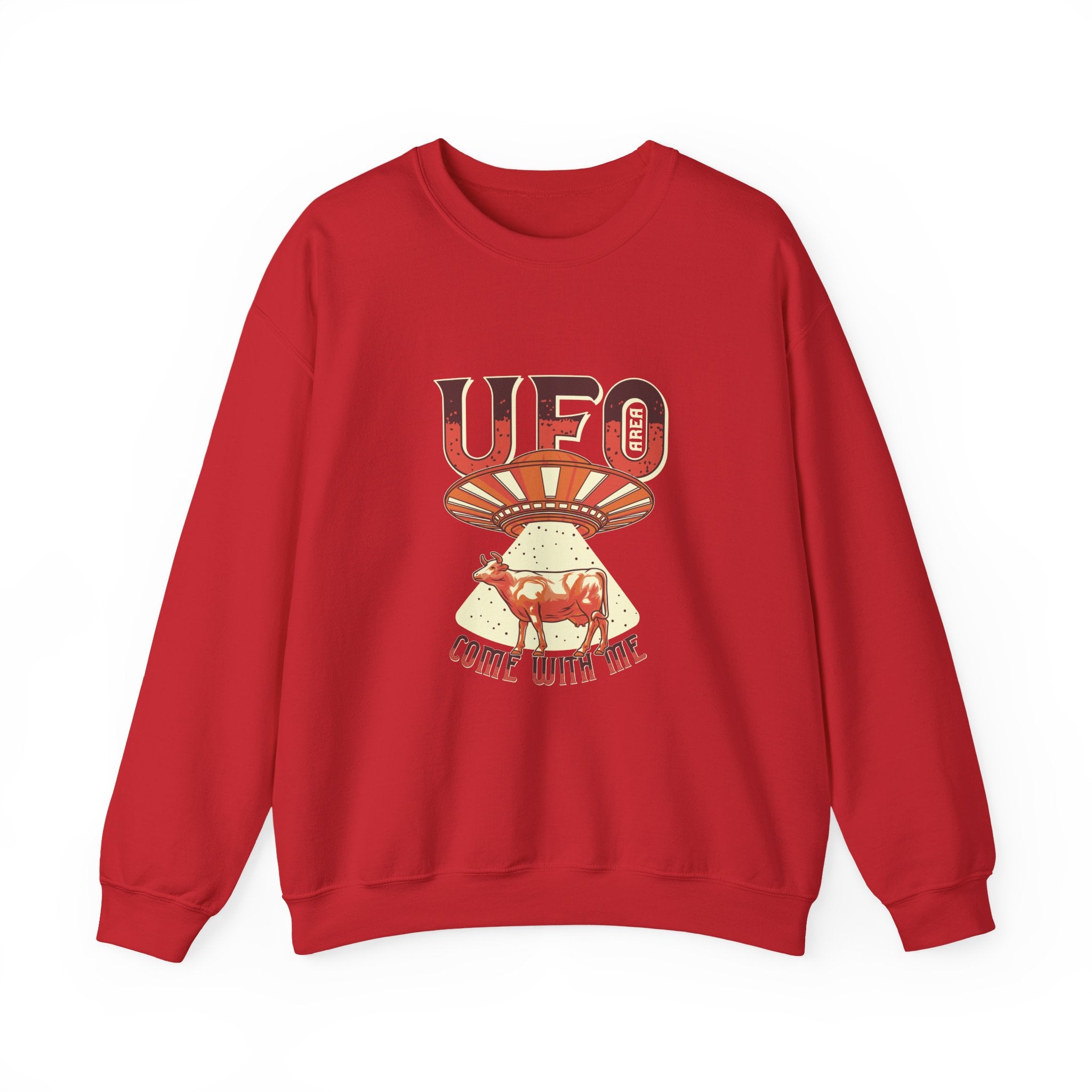 UFO Come With Me Cow | Crewneck Sweatshirt