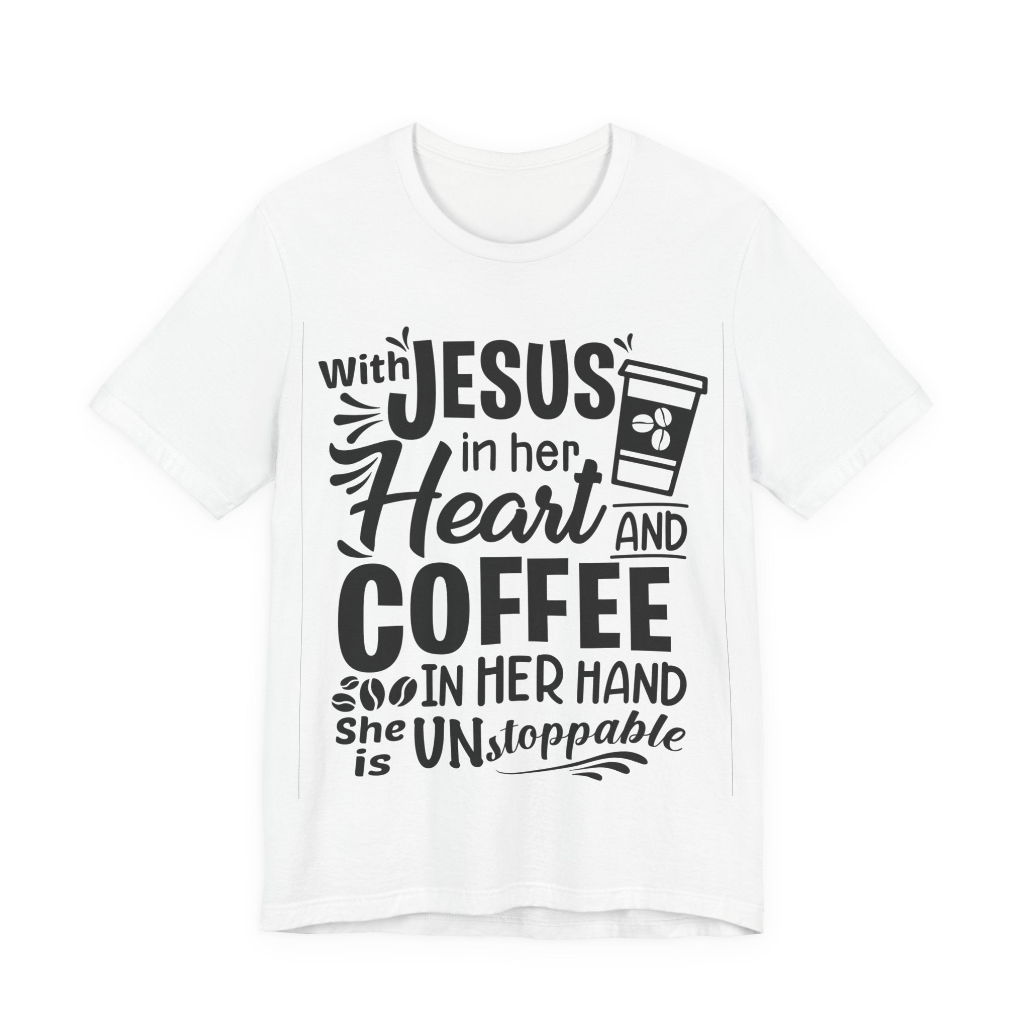 With Jesus in Her Heart and Coffee in Her Hand | Tee