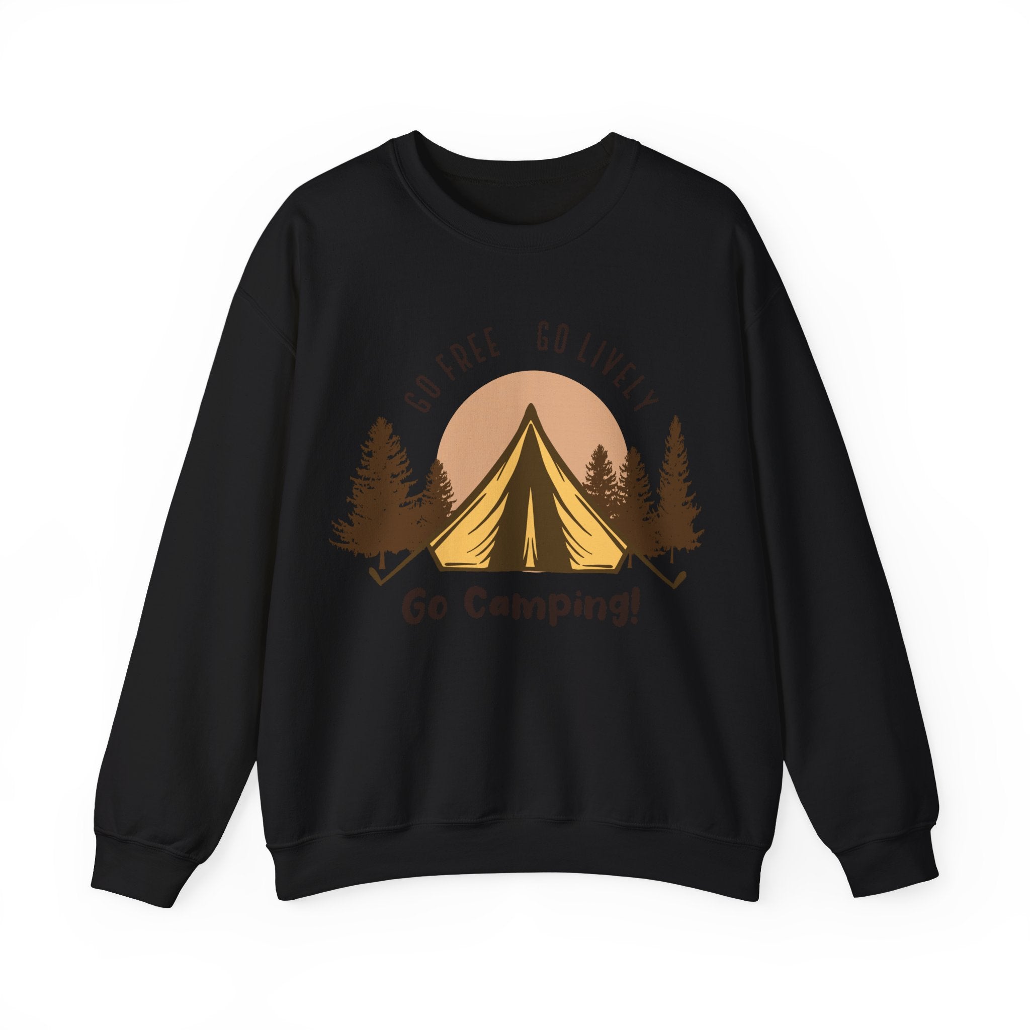 Go Free, Go Lively, Go Camping | Crewneck Sweatshirt