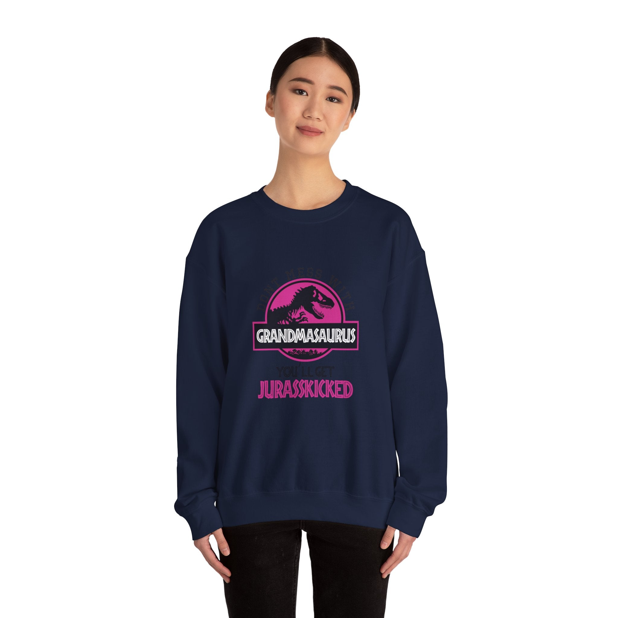 Don't Mess With Grandma, You'll Get Jurasskicked | Crewneck Sweatshirt