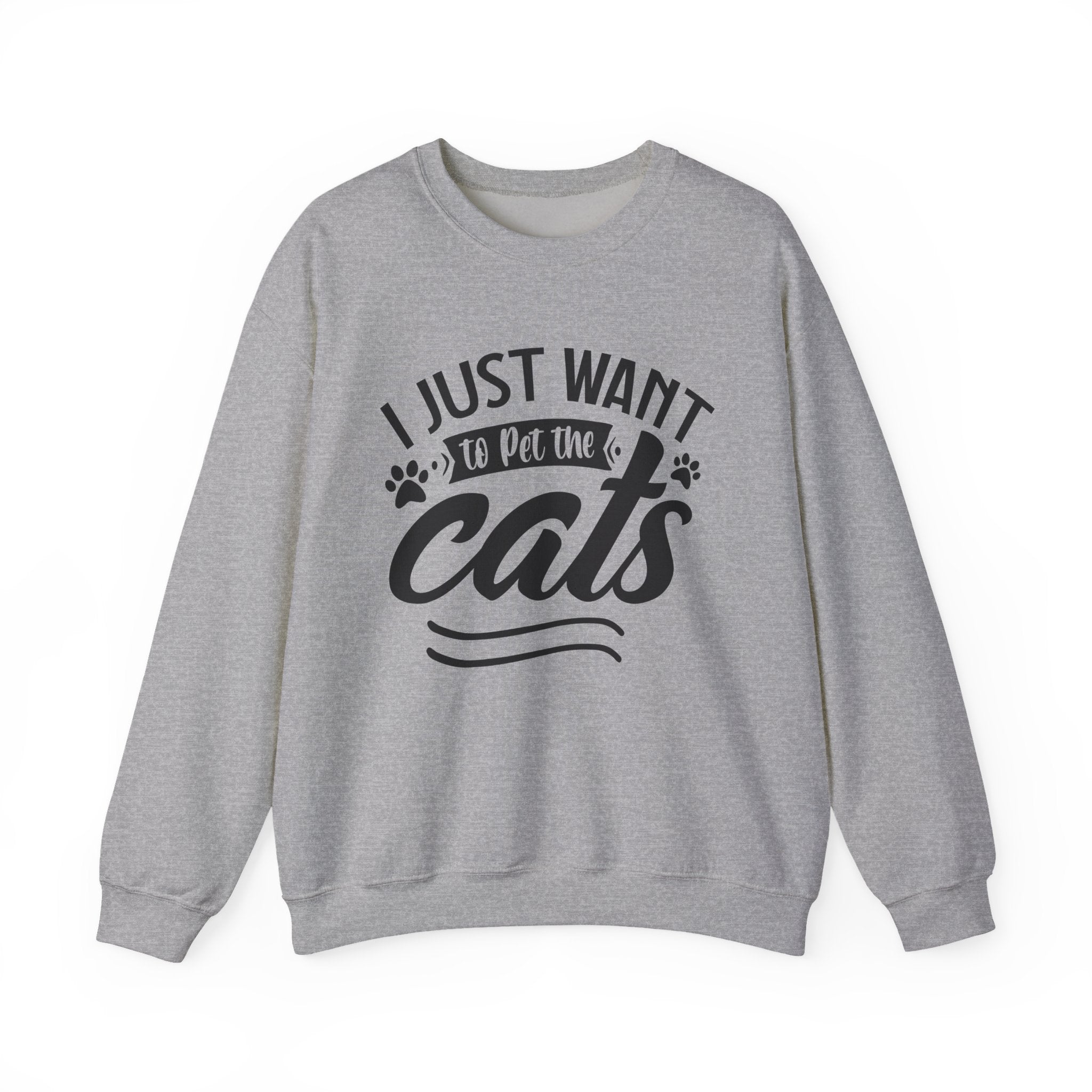 I Just Want to Pet the Cats | Crewneck Sweatshirt