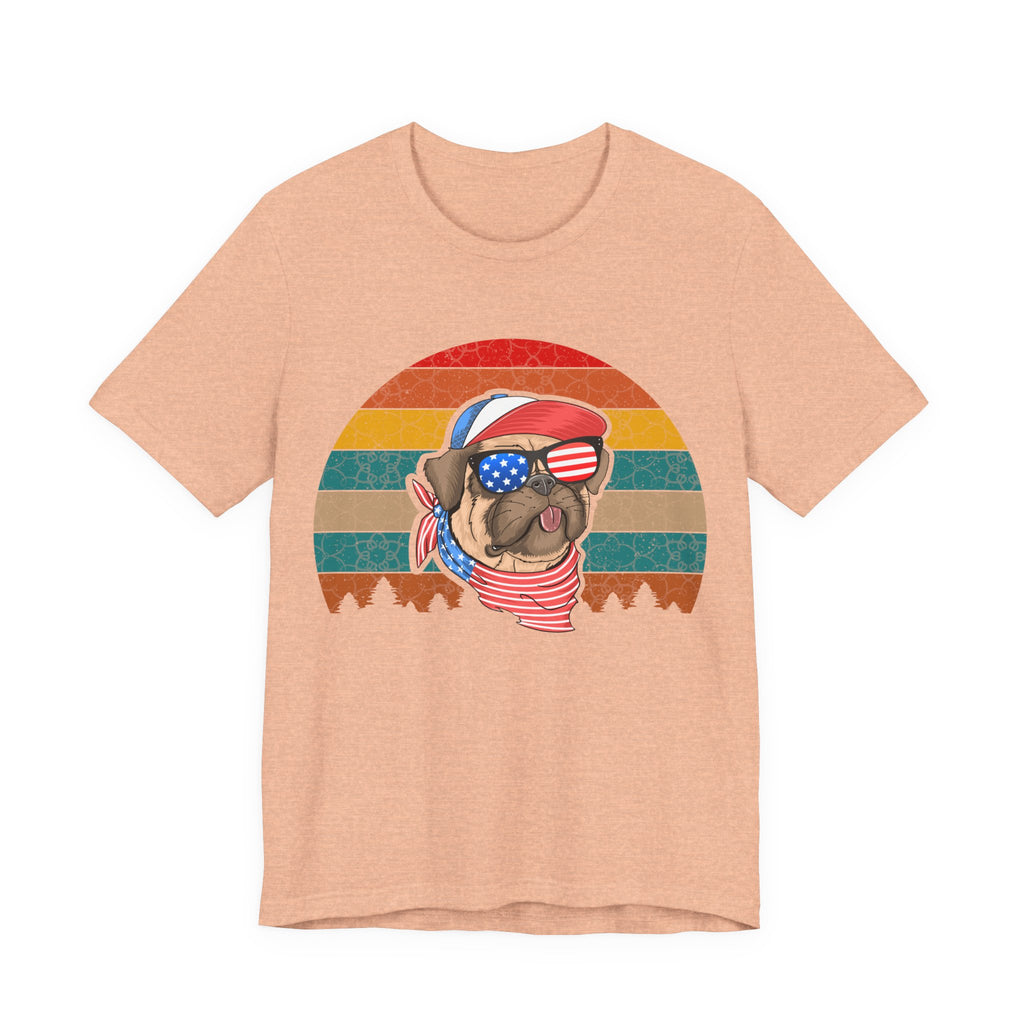 American Pug With Trees | Tee